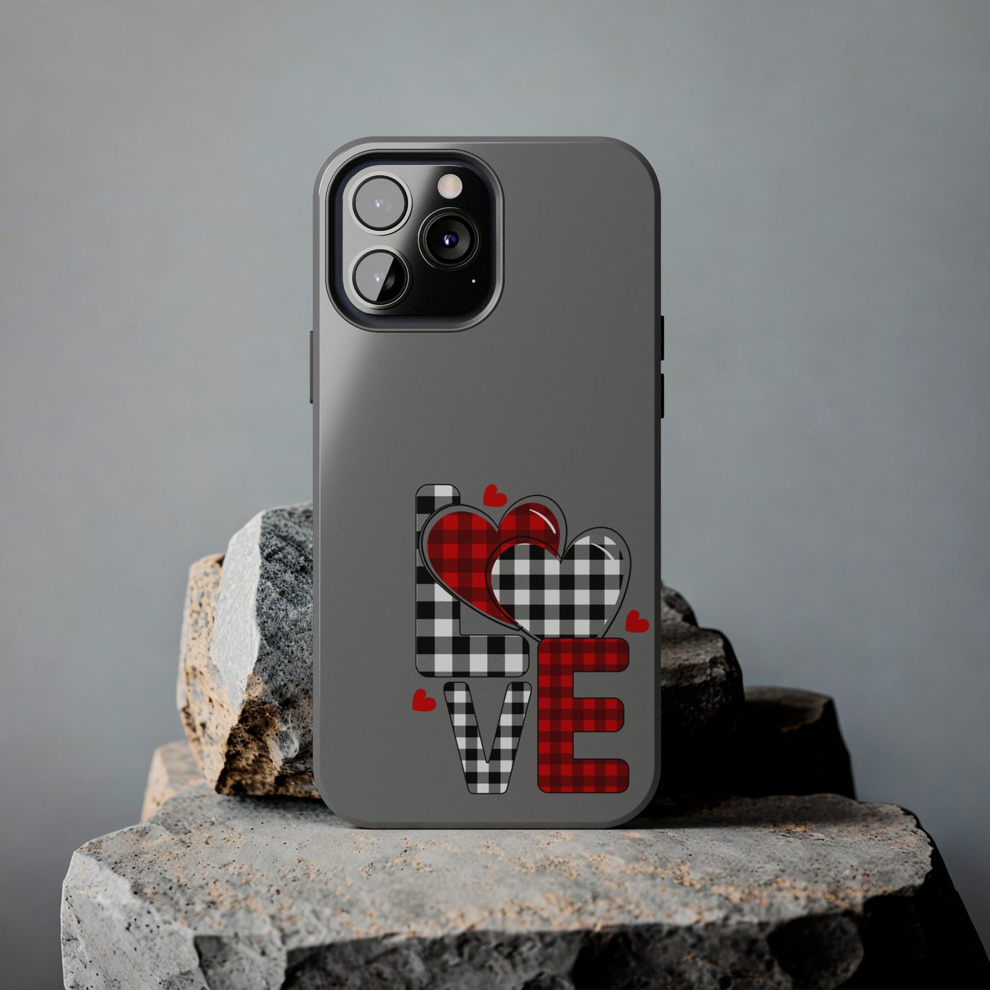 Grey LOVE/ Tough iPhone Case