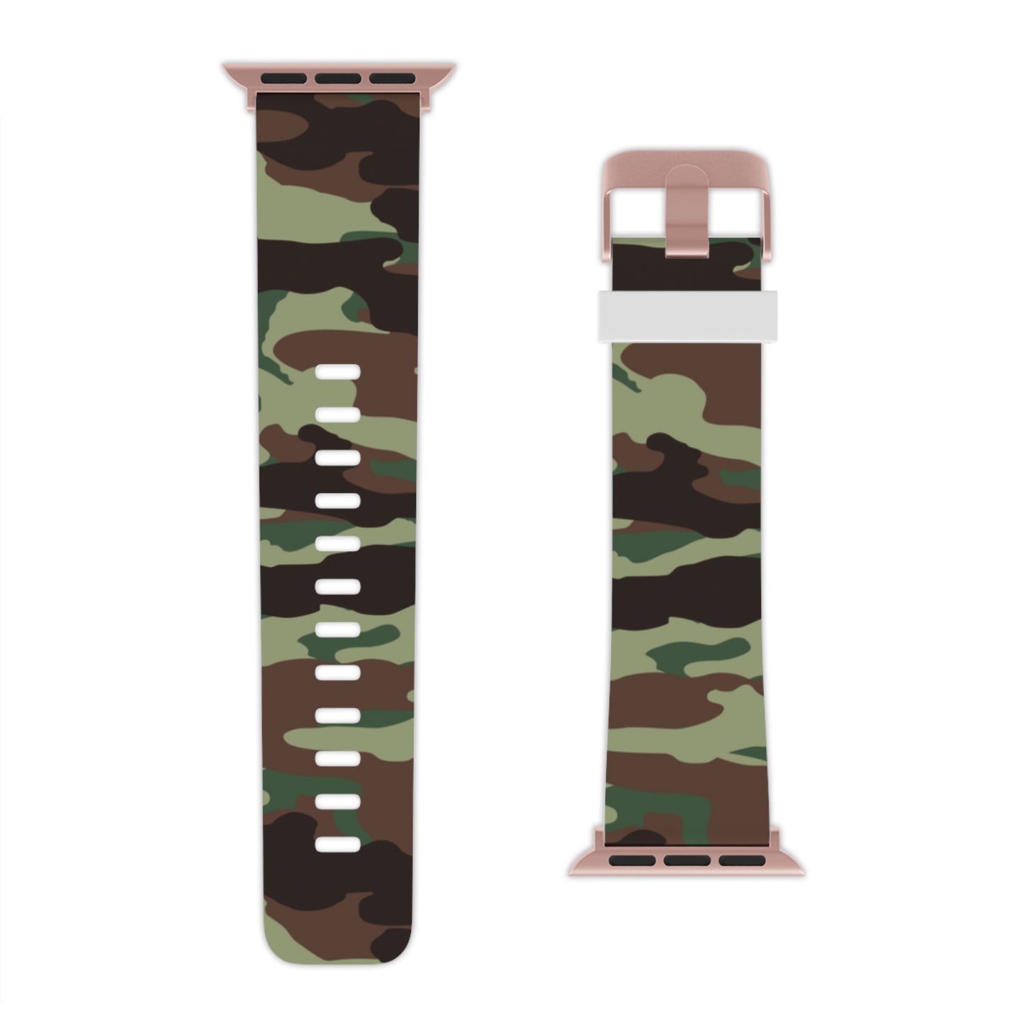 Army green Camo print Watch Band for Apple Watch Series 1-9, SE and Ultra, 38-40mm/ 42-44mm