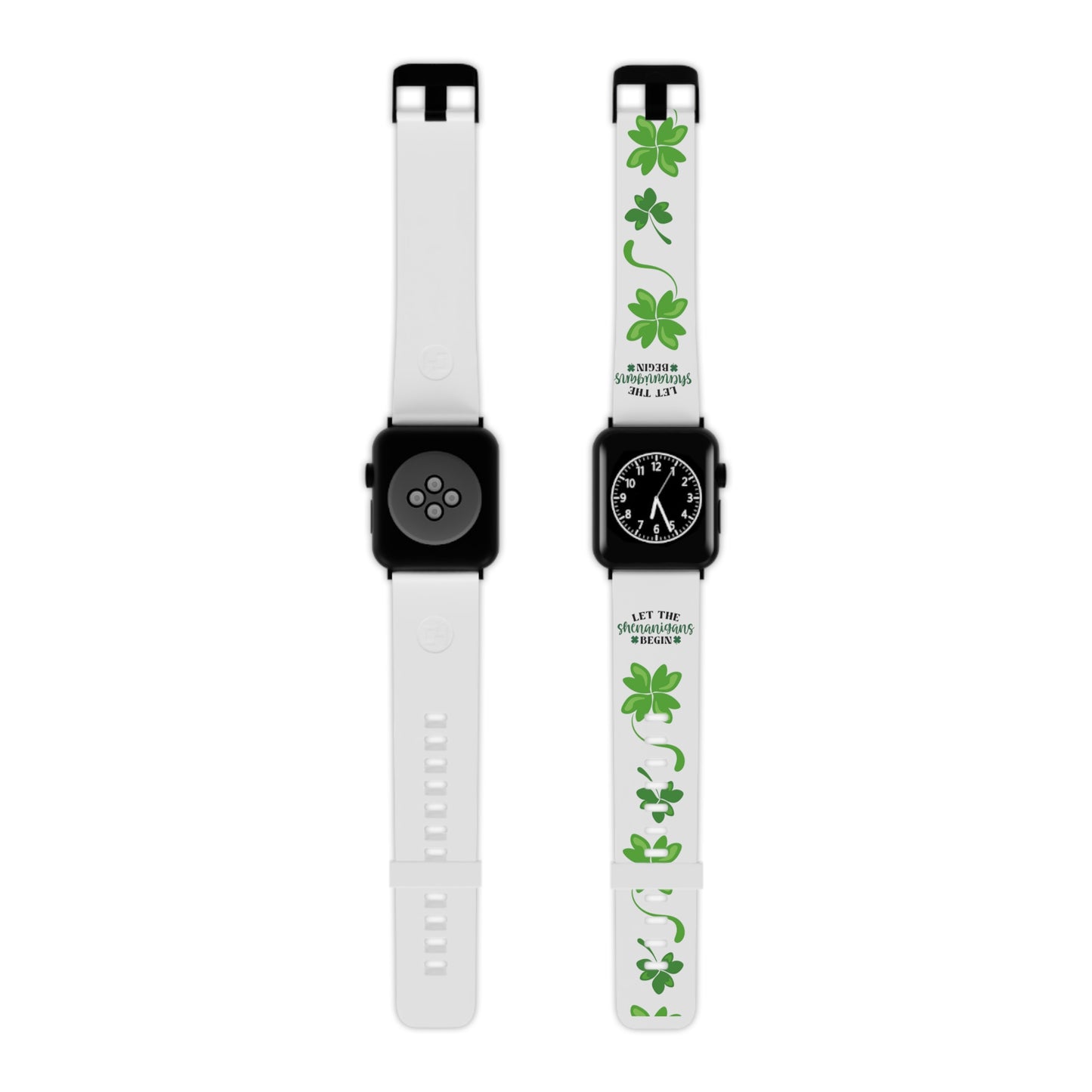 Let the shenanigans begin, shamrock Watch Band for Apple Watch  Series 1-9, SE and Ultra, 38-40mm/ 42-44mm