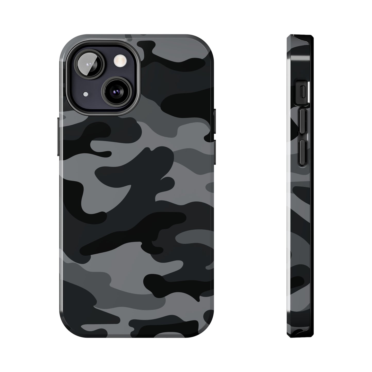 Black & Grey Camo Tough iPhone Case iPhone 15 accessories