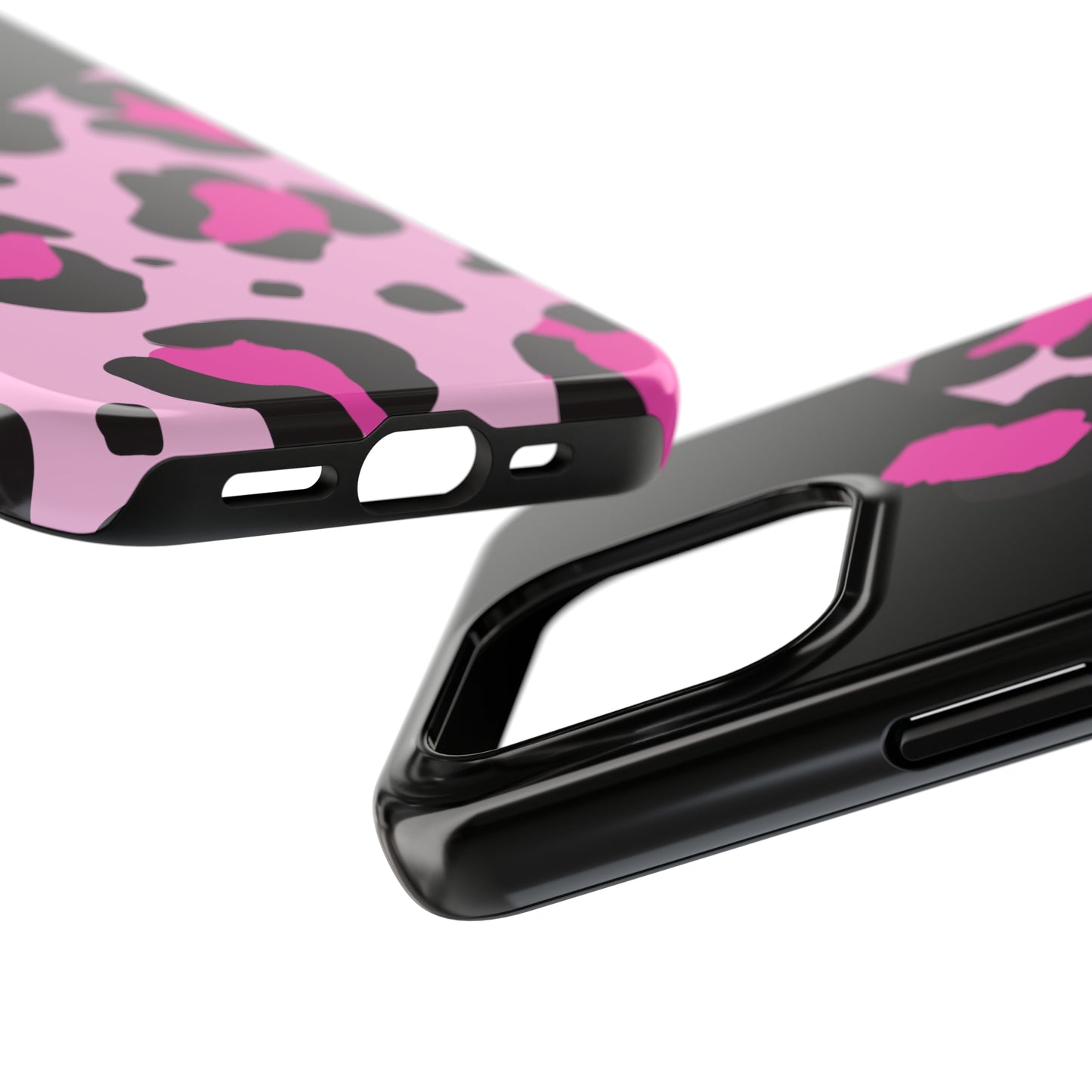 pink & black leopard print Tough Phone Cases iPhone 14 pro max accessories