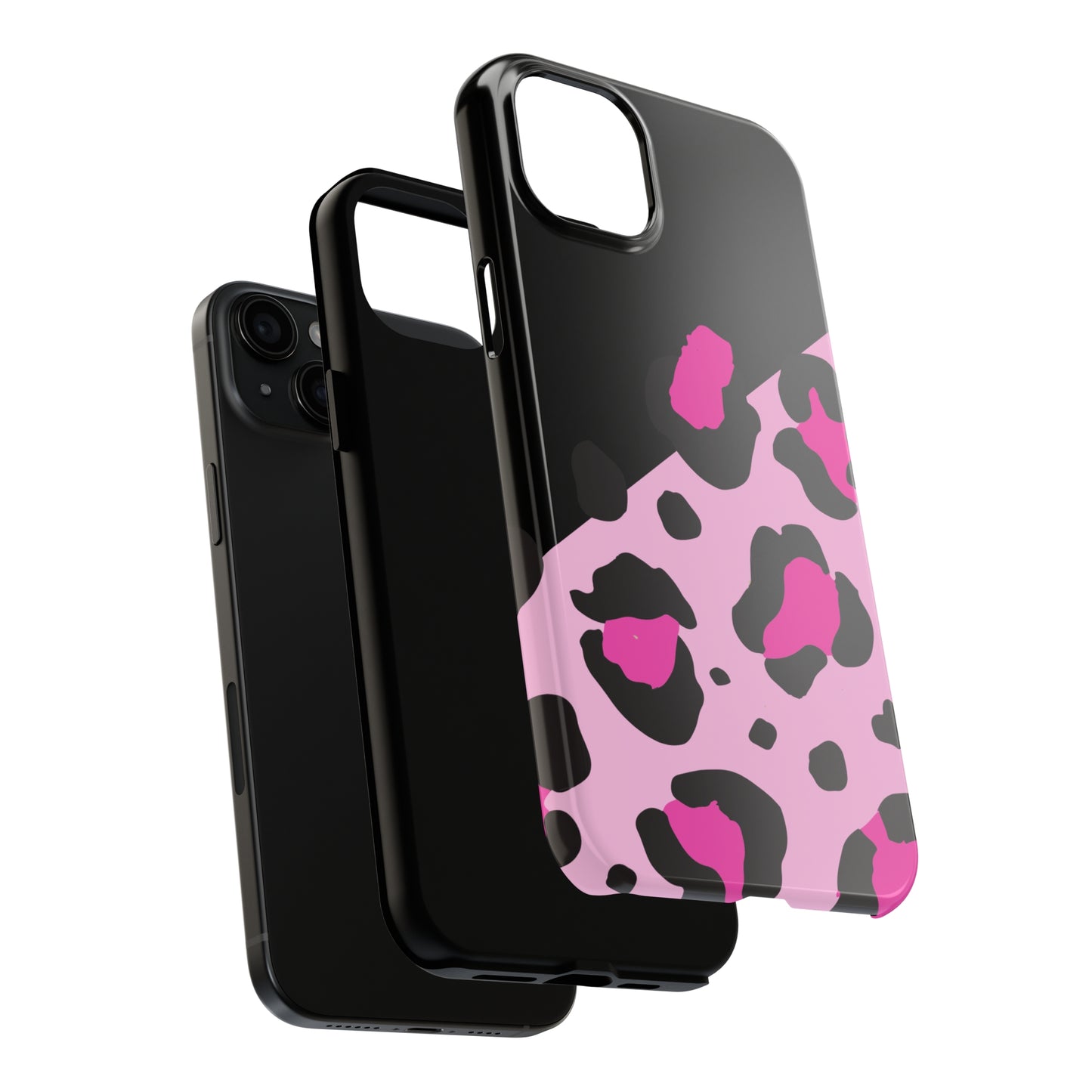 pink & black leopard print Tough Phone Cases iPhone 14 pro max accessories