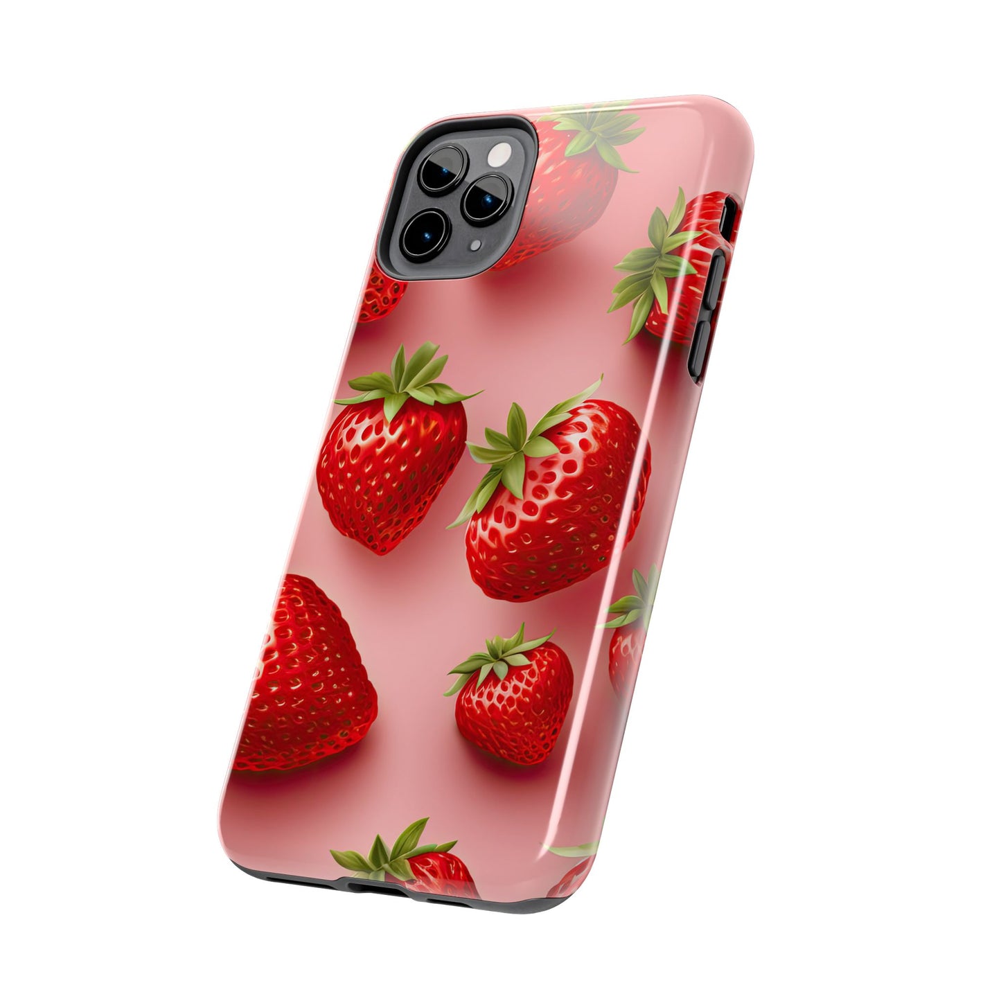 Strawberry dream summer aesthetics iPhone case. Compatible with iPhone models 11-16 Custom phone case for smartphones. design for Girls, Woman