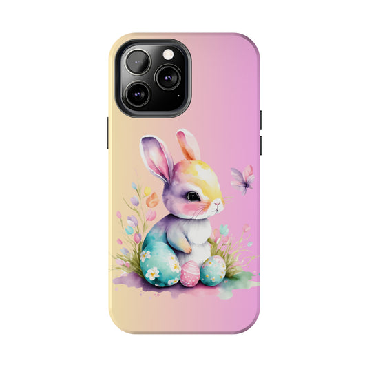 Baby bunny watercolor style Tough Phone Case iPhone 14 accessories