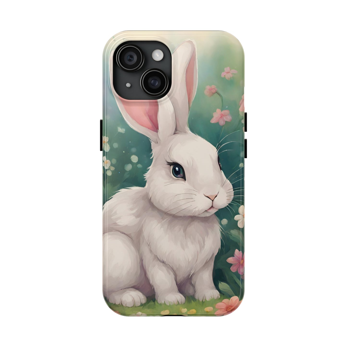 Watercolor bunny Tough Phone Case iPhone 14 accessories