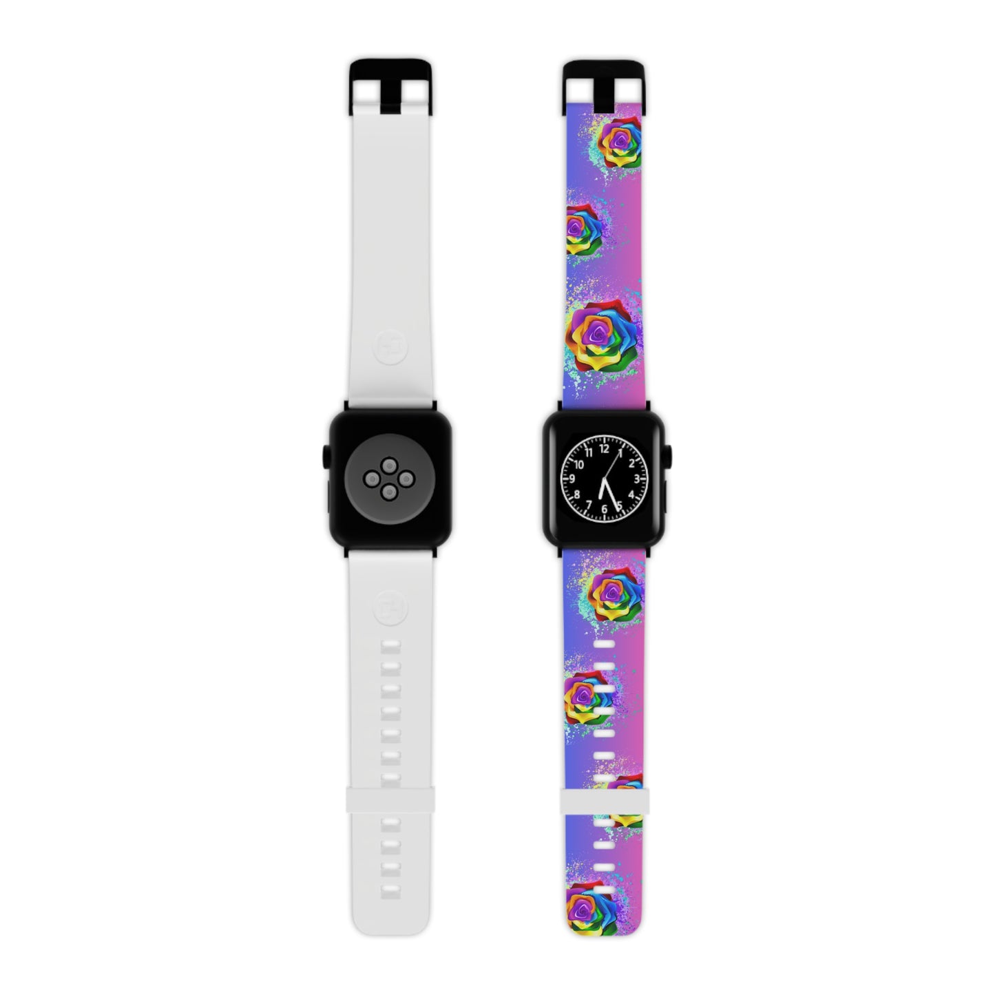 Psychedelic rose Watch Band for Apple Watch Series 1-9, SE and Ultra, 38-40mm/ 42-44mm