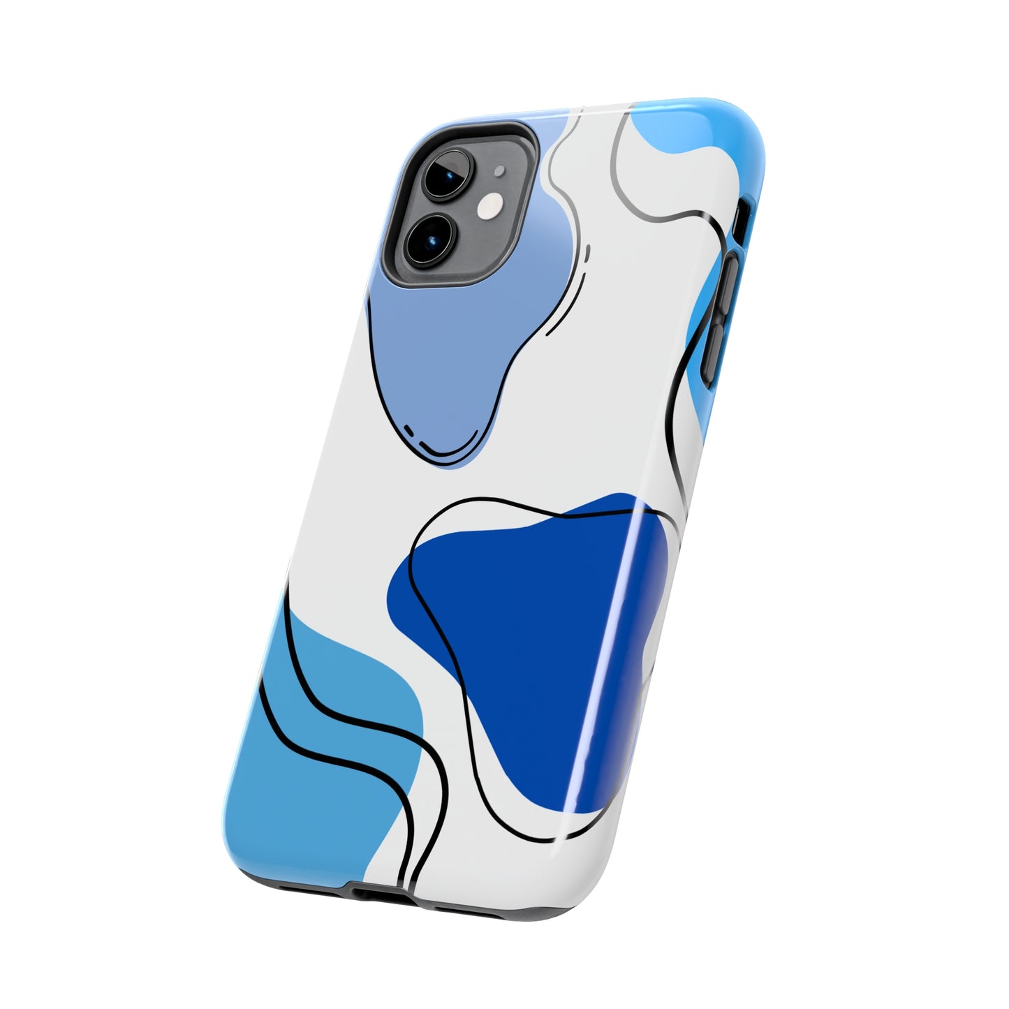 Blue Boho/ Tough iPhone Case/ Abstract