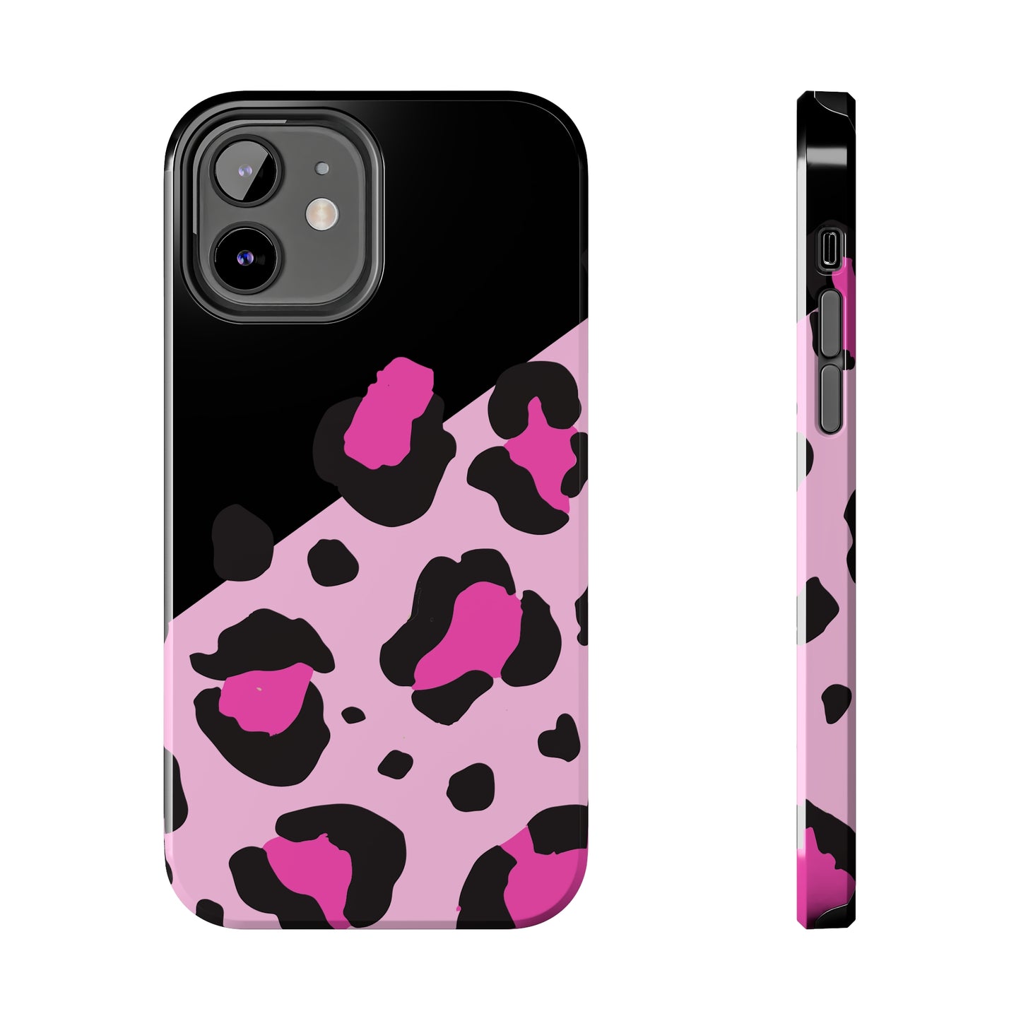 pink & black leopard print Tough Phone Cases iPhone 14 pro max accessories