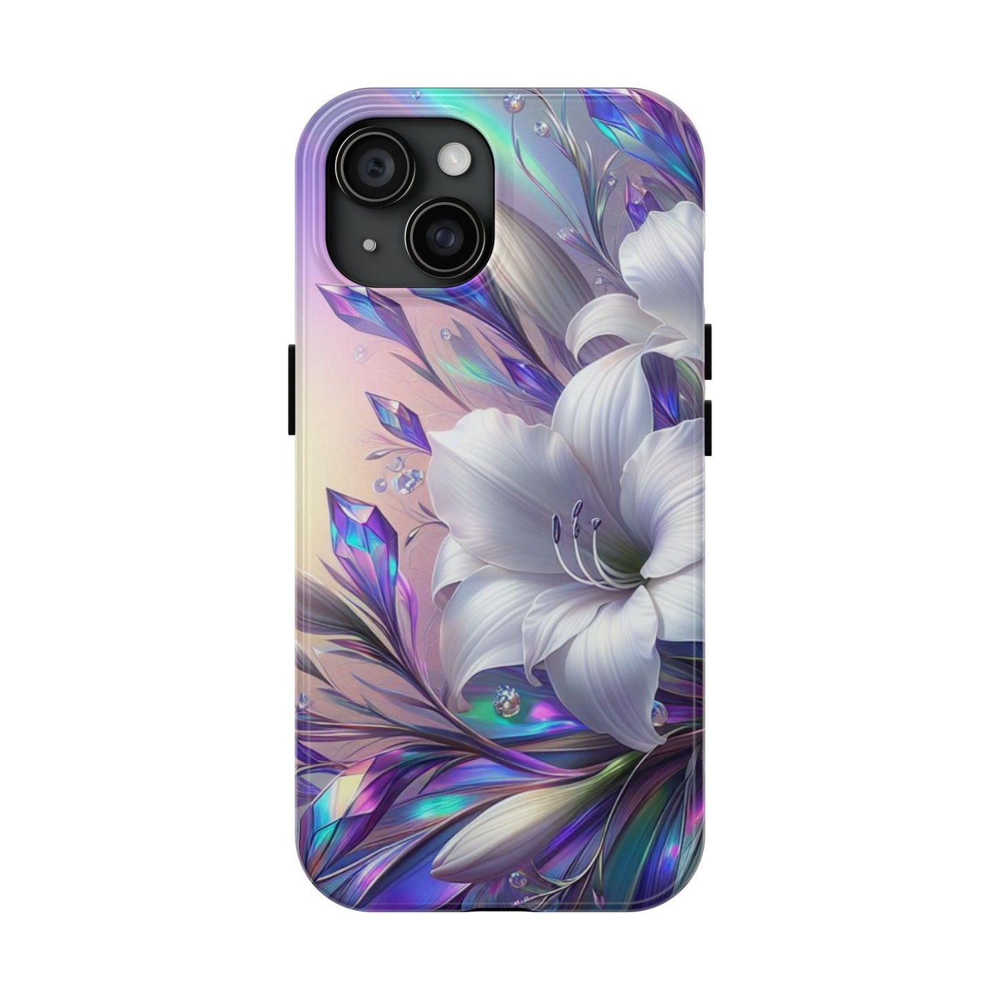 Northern lights lilly, floral iPhone Cover, flower Accessory, Cute Phone Protector, seasonal Tech