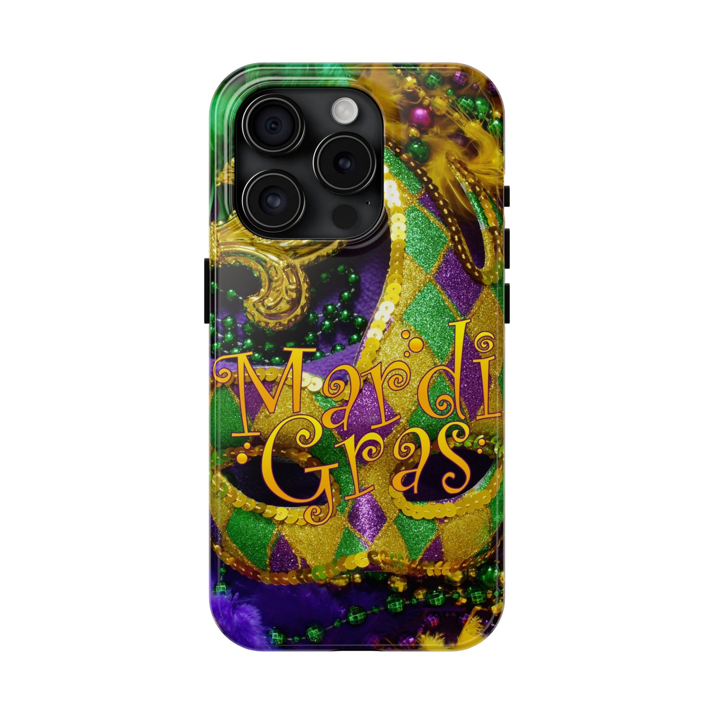 Wild night mardi gras Tough iPhone Case iPhone 15 accessories