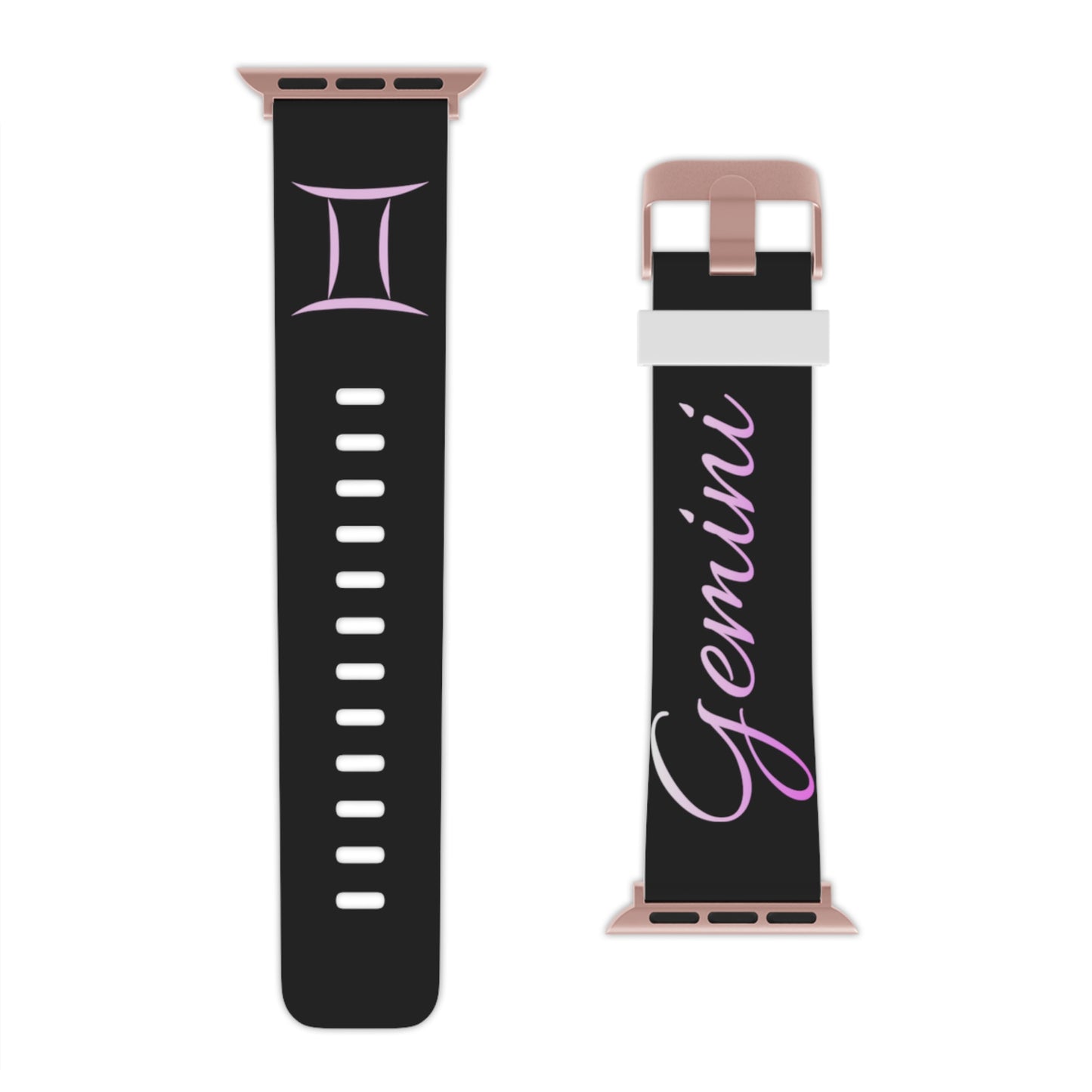 Pink & Black Gemini Watch Band for Apple Watch Series 1-9, SE and Ultra, 38-40mm/ 42-44mm