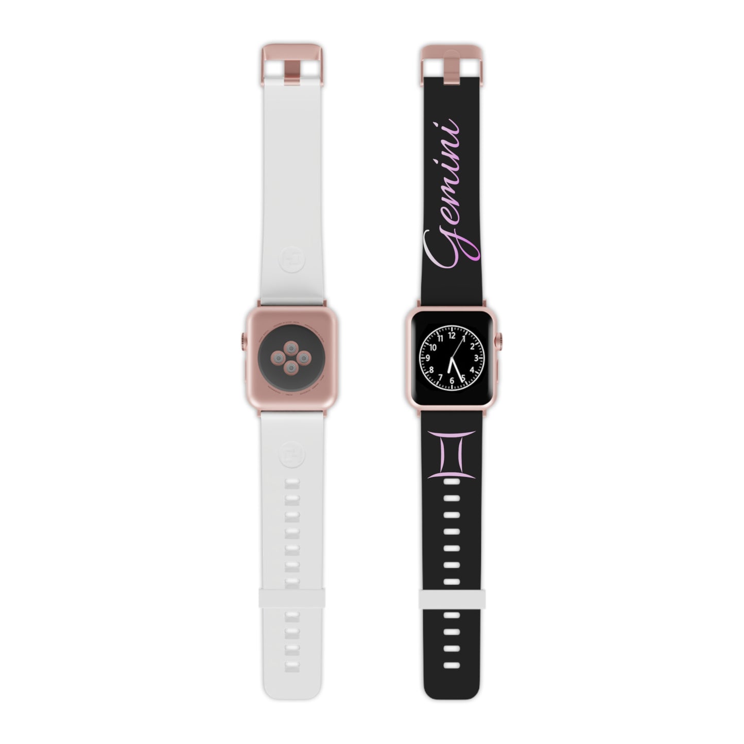 Pink & Black Gemini Watch Band for Apple Watch Series 1-9, SE and Ultra, 38-40mm/ 42-44mm