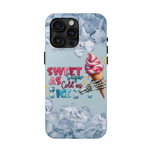 Cold as ice summer aesthetics iPhone case. Compatible with iPhone models 11-16 Custom phone case for smartphones. design for Girls, Woman
