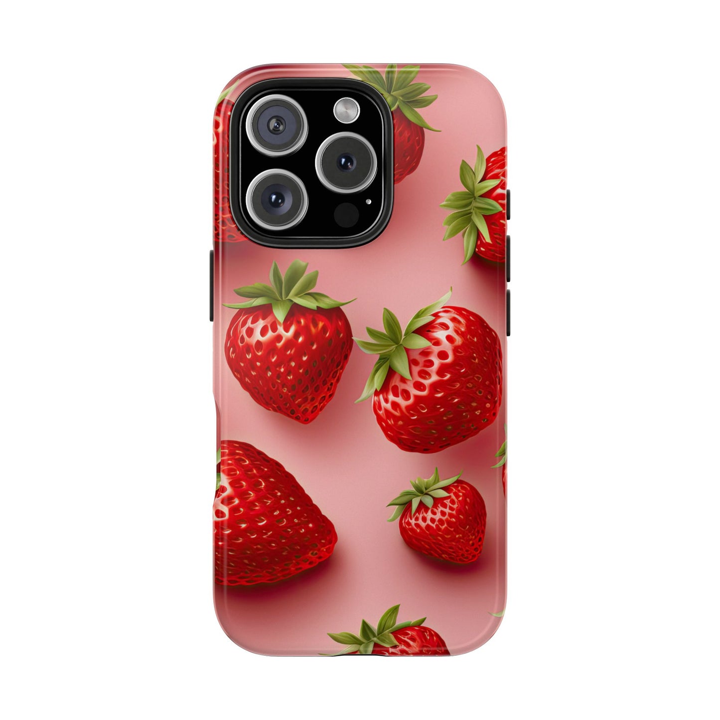 Strawberry dream summer aesthetics iPhone case. Compatible with iPhone models 11-16 Custom phone case for smartphones. design for Girls, Woman
