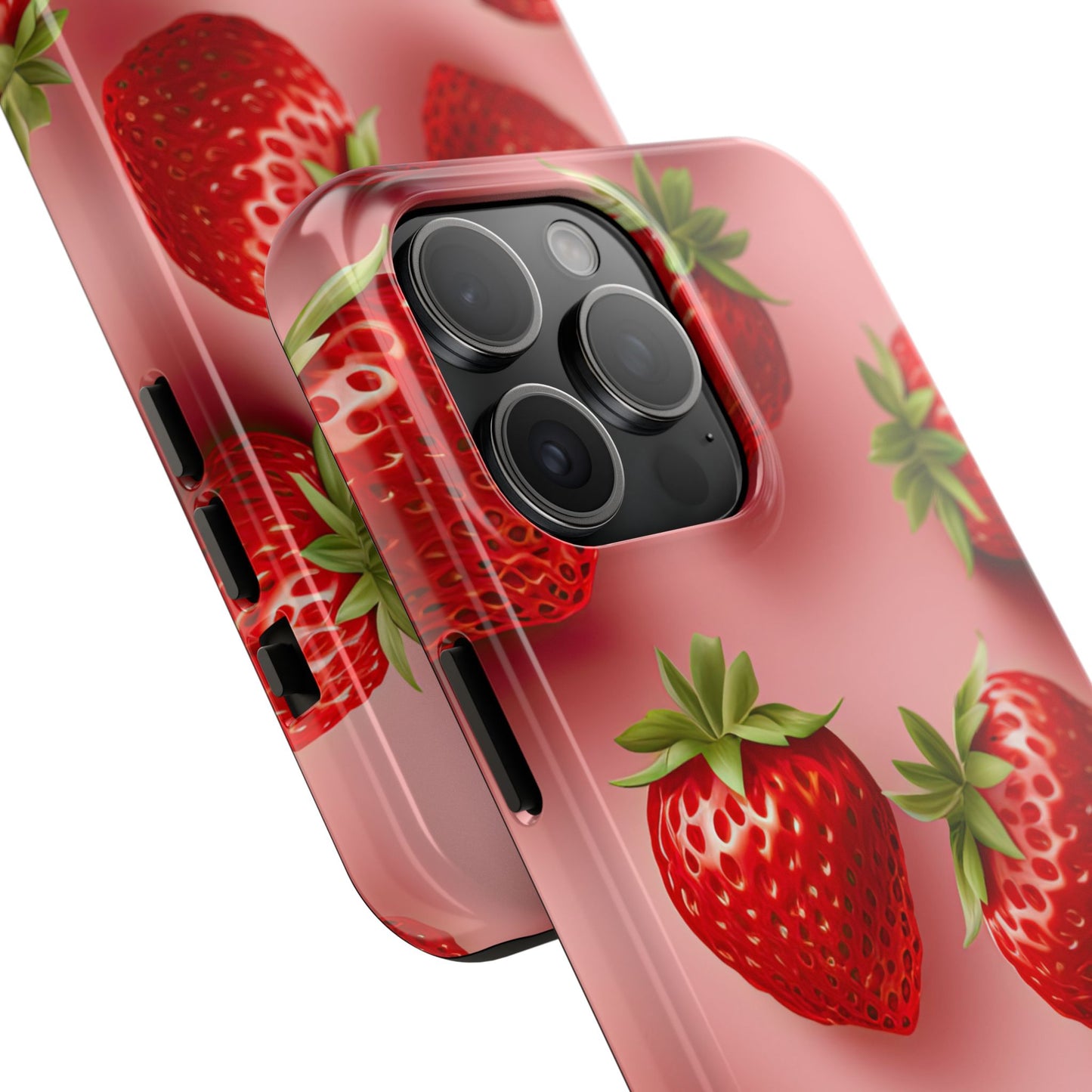 Strawberry dream summer aesthetics iPhone case. Compatible with iPhone models 11-16 Custom phone case for smartphones. design for Girls, Woman