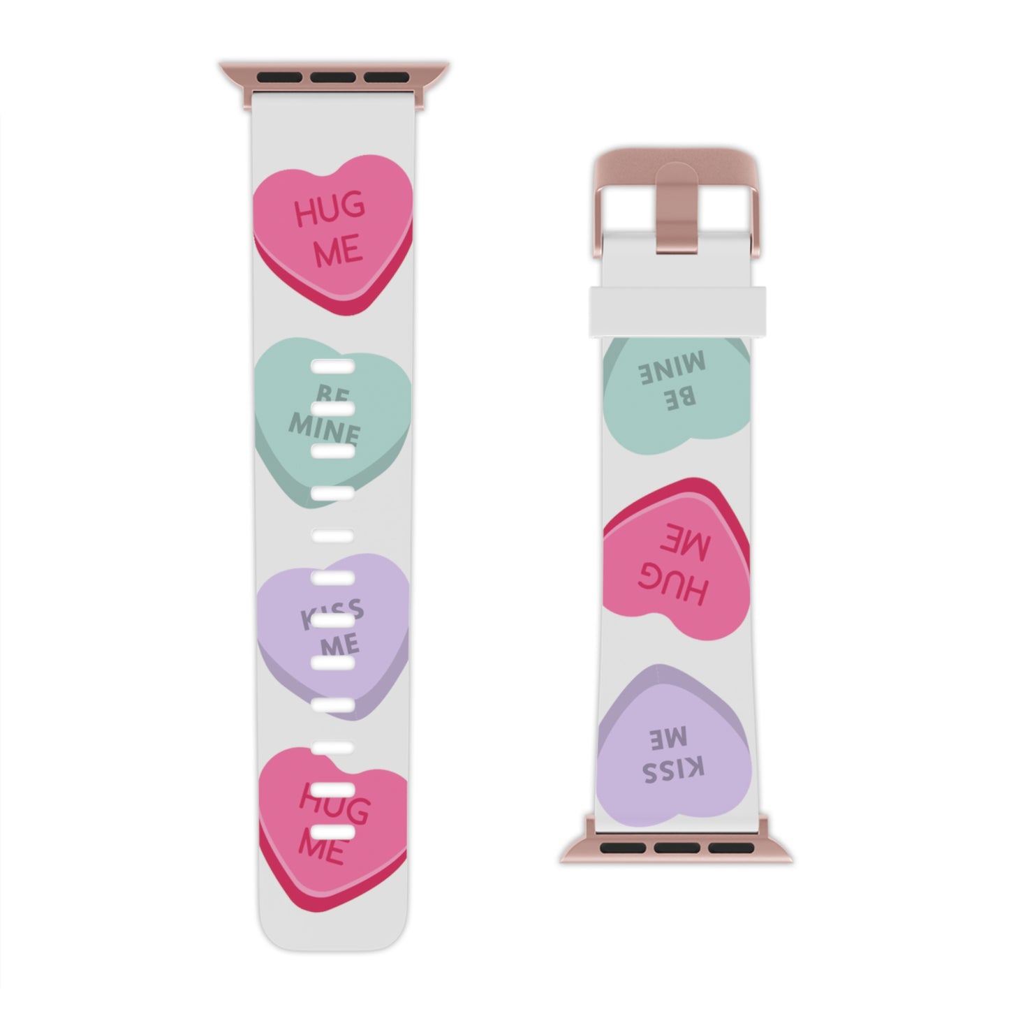 Candy hearts Watch Band for Apple Watch Series 1-9, SE and Ultra, 38-40mm/ 42-44mm