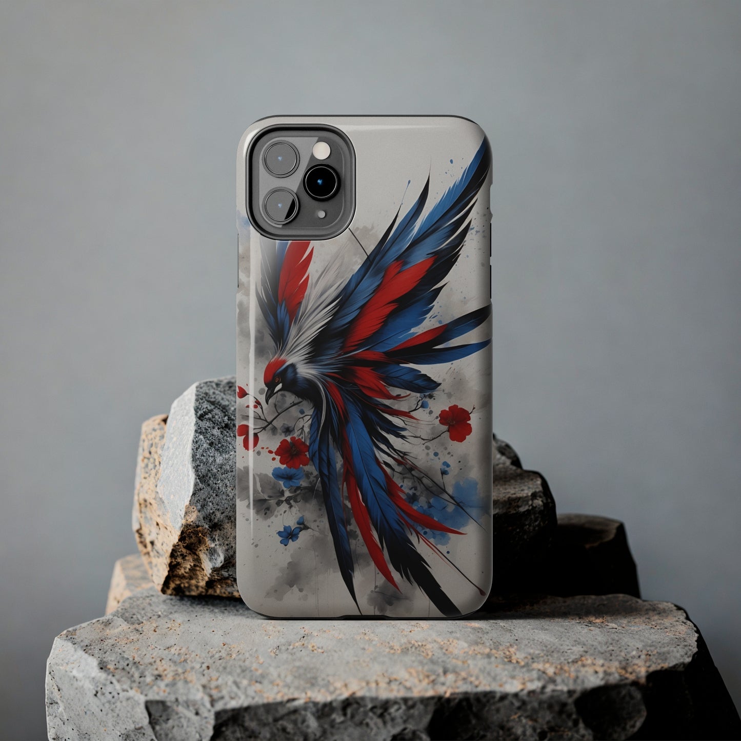 Beautiful & mystical watercolor bird/ tough iPhone case/ iPhone accessories/ Nature