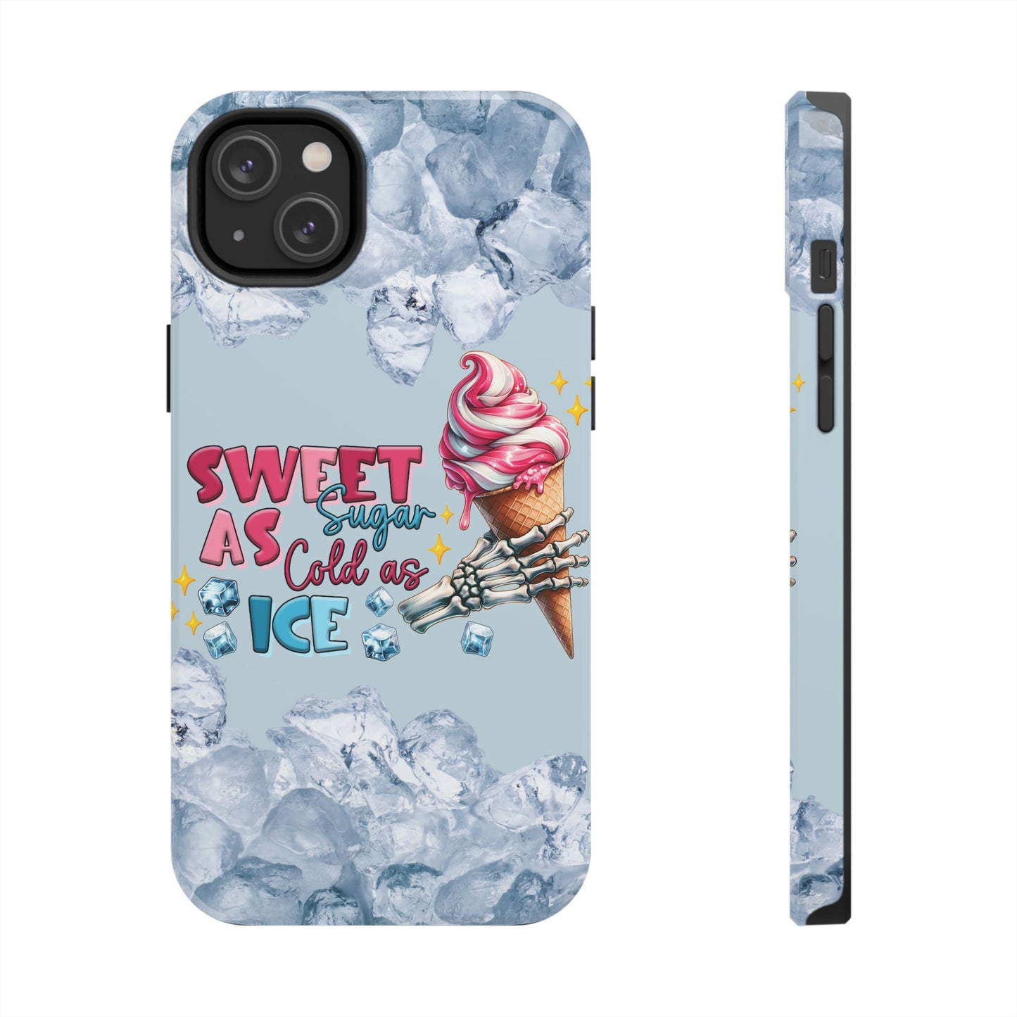 Cold as ice summer aesthetics iPhone case. Compatible with iPhone models 11-16 Custom phone case for smartphones. design for Girls, Woman