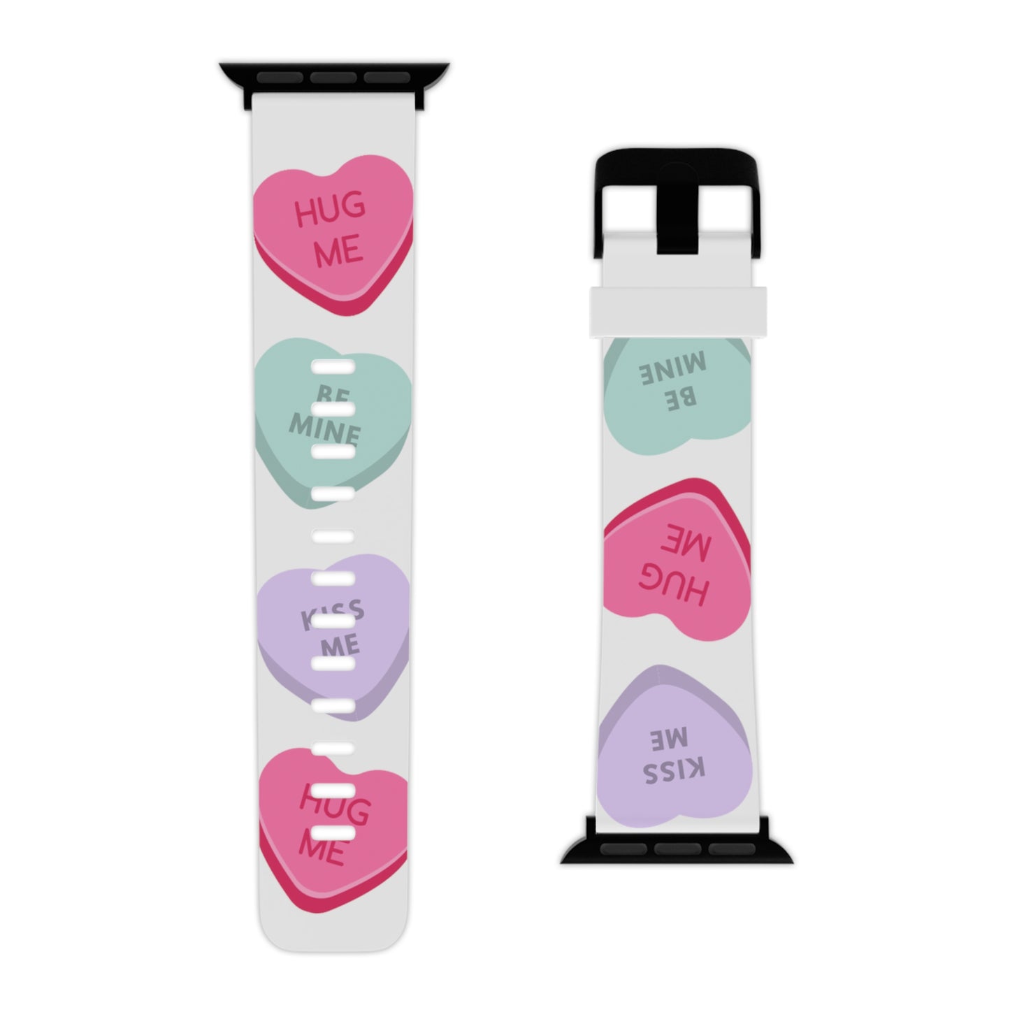 Candy hearts Watch Band for Apple Watch Series 1-9, SE and Ultra, 38-40mm/ 42-44mm