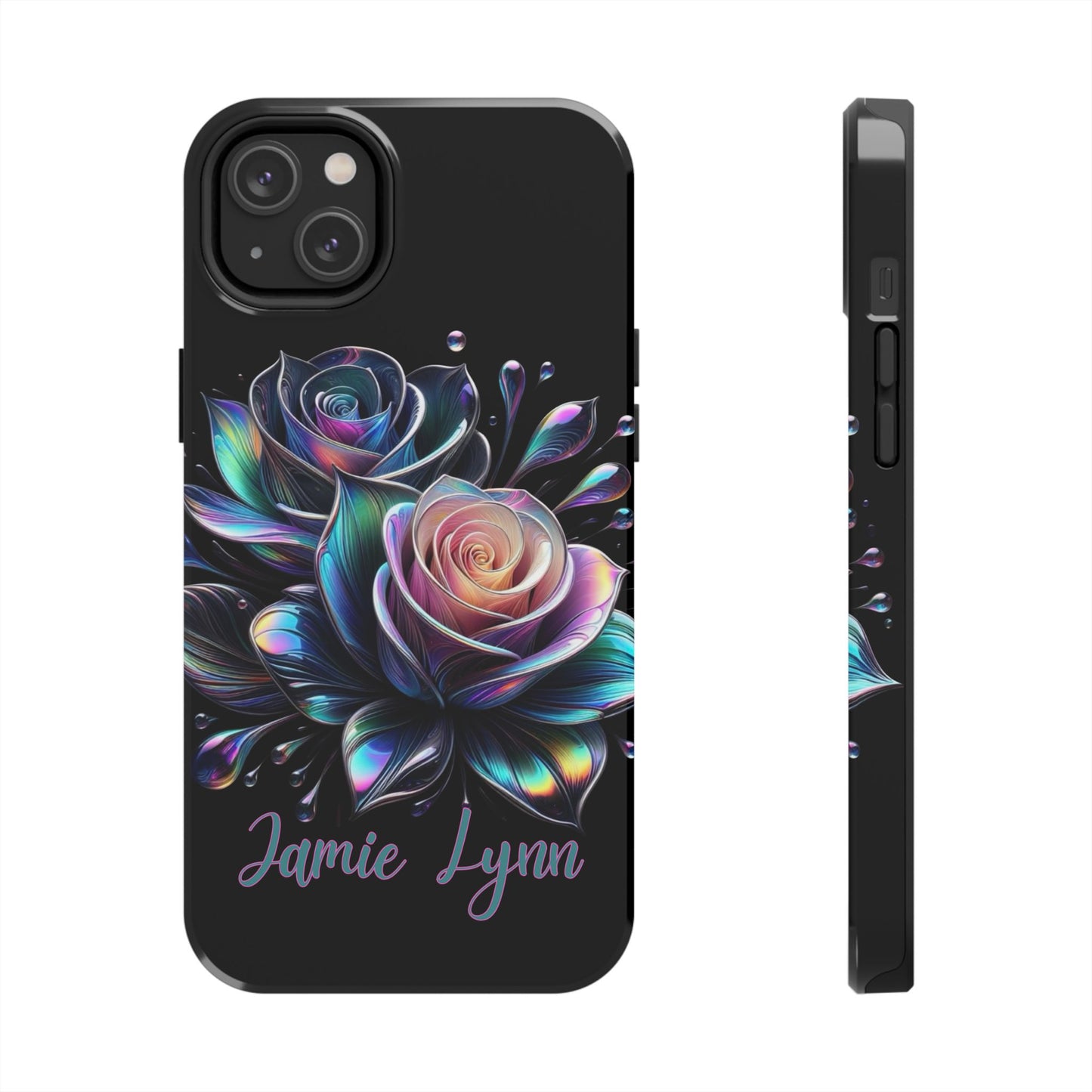 Personalized lotus rose floral phone case- iPhone compatible