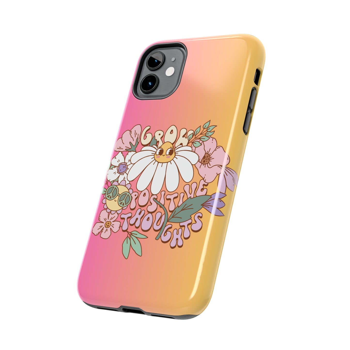 Grow positive thoughts Tough Phone Case iPhone 15 accessories