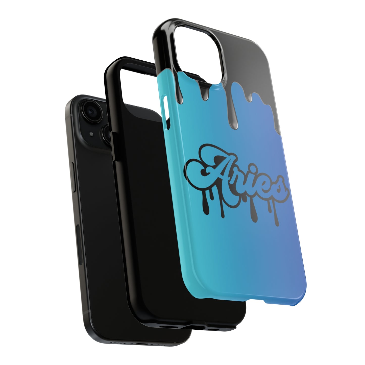 Blue drip Aries IPhone case