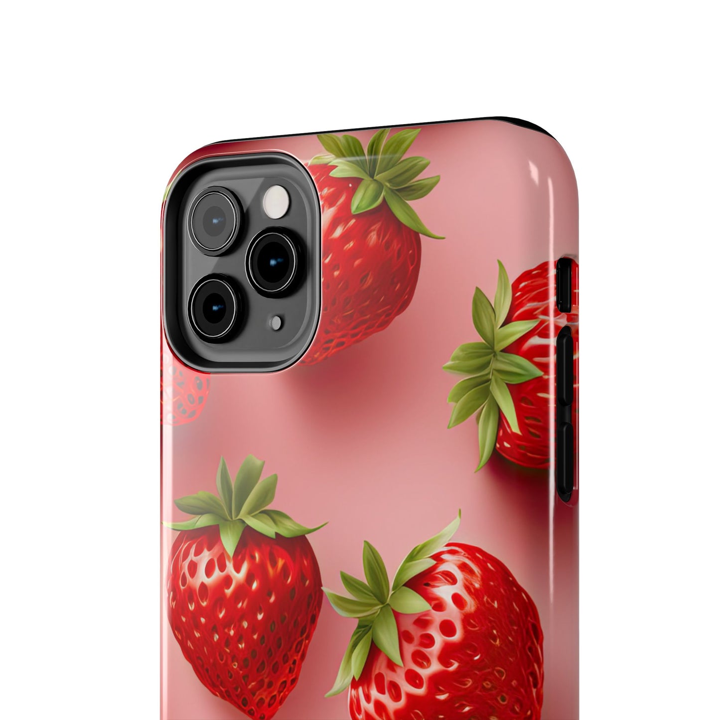 Strawberry dream summer aesthetics iPhone case. Compatible with iPhone models 11-16 Custom phone case for smartphones. design for Girls, Woman
