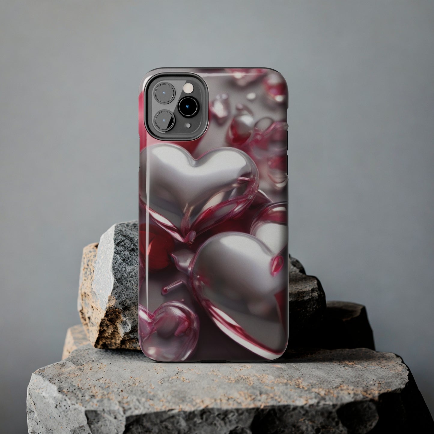 Glass hearts Tough iPhone Case iPhone 14 accessories Valentines