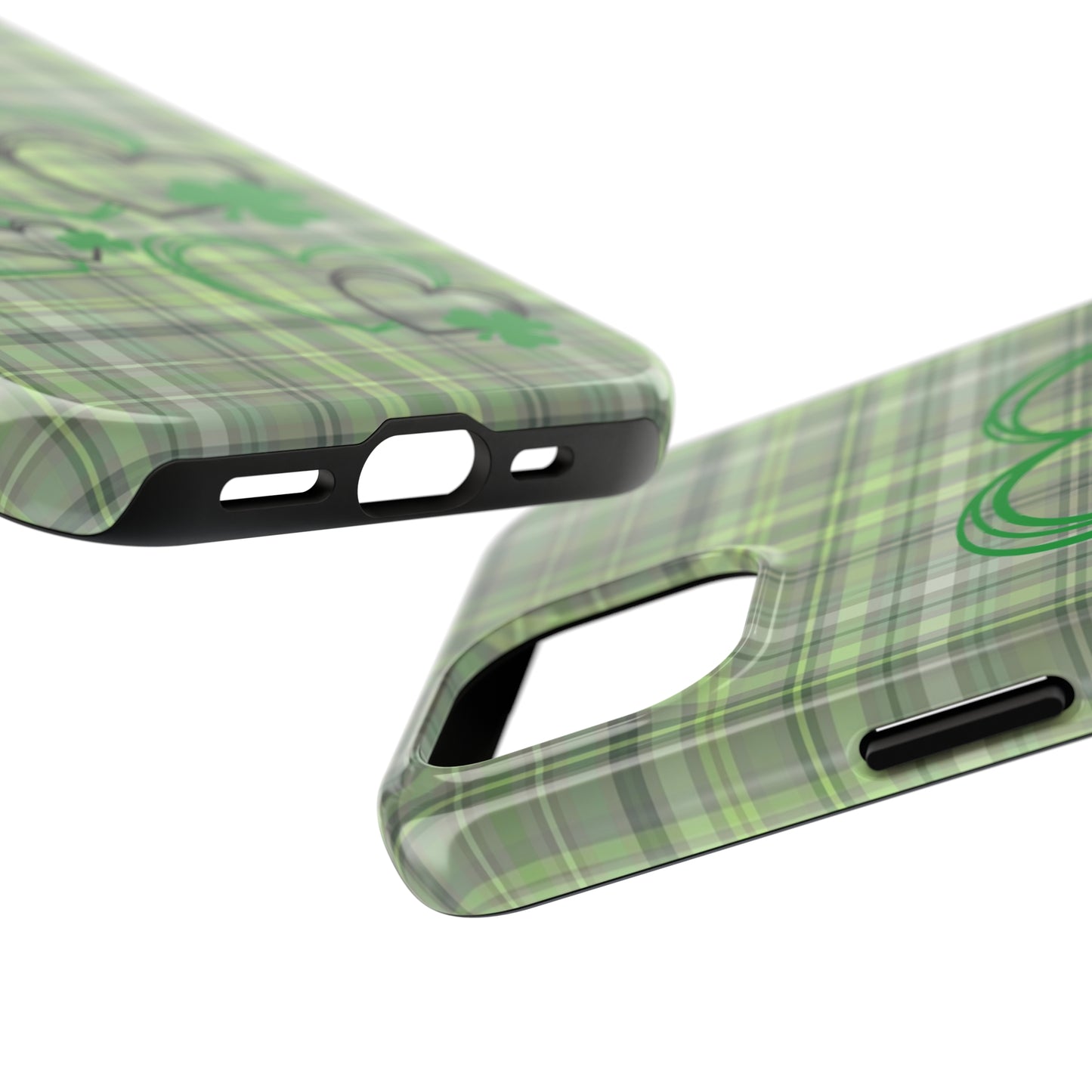 Plaid Shamrocks & Hearts Tough iPhone Case iPhone accessories