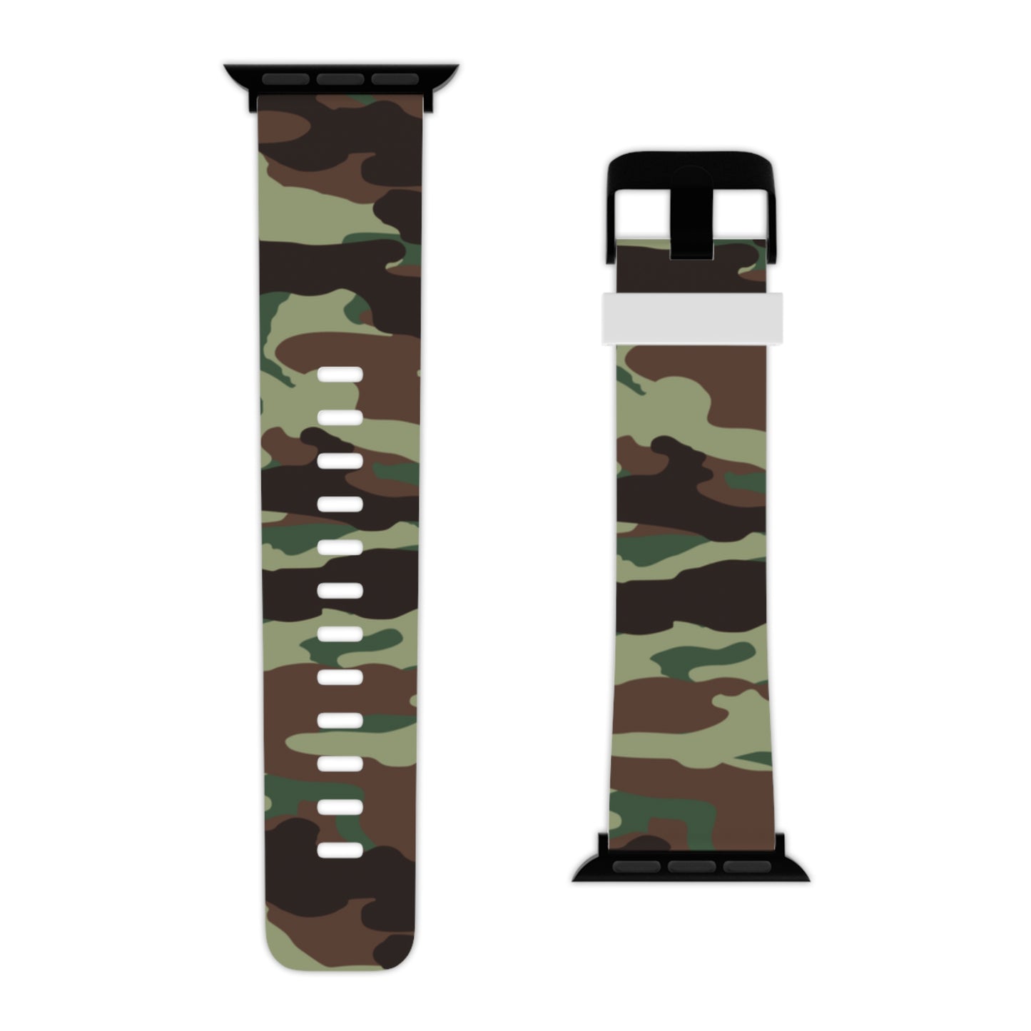 Army green Camo print Watch Band for Apple Watch Series 1-9, SE and Ultra, 38-40mm/ 42-44mm