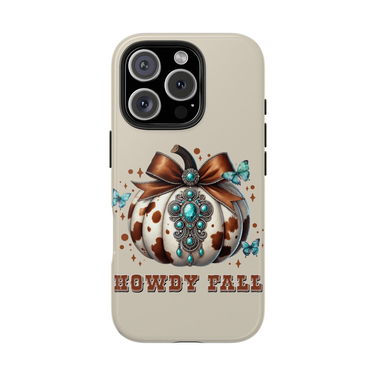 Howdy fall iPhone 16 Case, Fall iPhone Cover, Festive Holiday Accessory, Cute fall Phone Protector, seasonal Tech