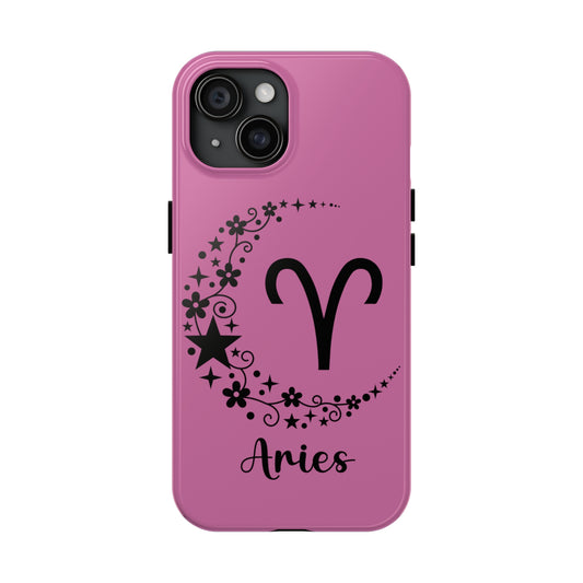 Pink Aries moon Tough Phone Case iPhone accessories