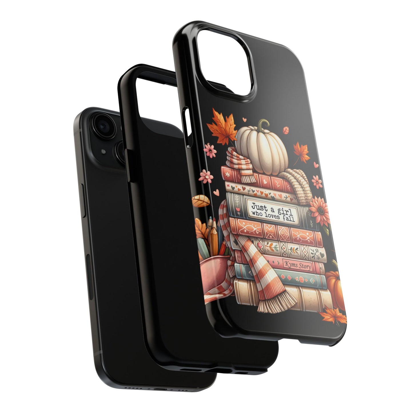 Custom personalized fall/ booklover iPhone case iPhone models 11-15