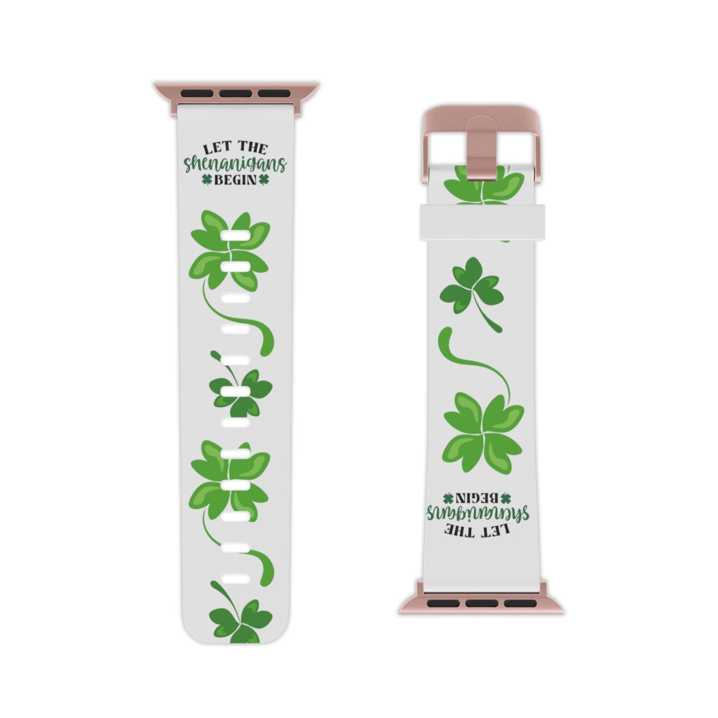 Let the shenanigans begin, shamrock Watch Band for Apple Watch  Series 1-9, SE and Ultra, 38-40mm/ 42-44mm