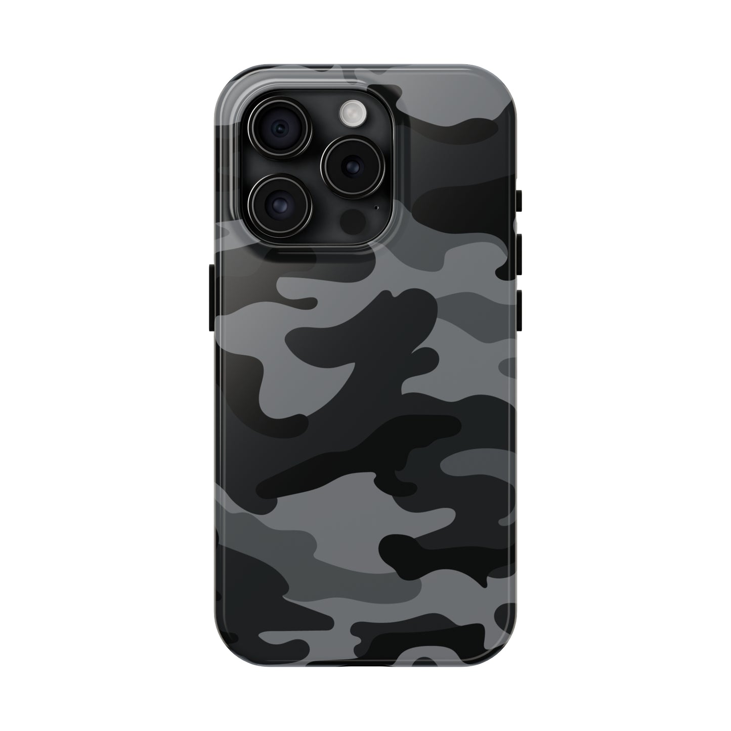 Black & Grey Camo Tough iPhone Case iPhone 15 accessories