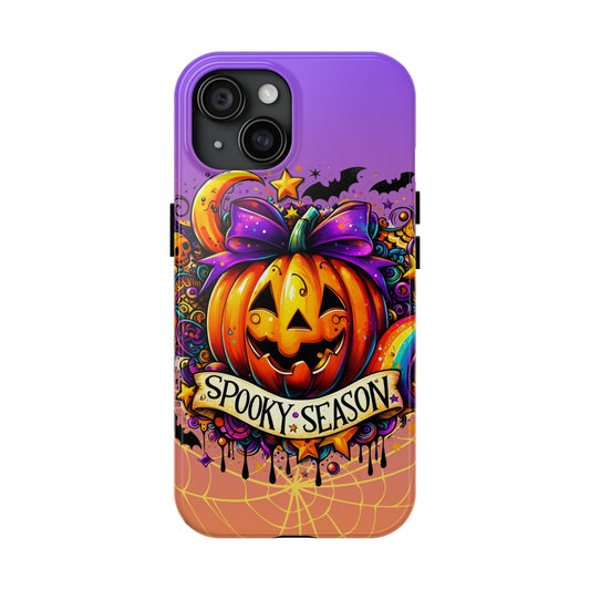 Spooky season pumpkin, Halloween themed iPhone case Models 11-15