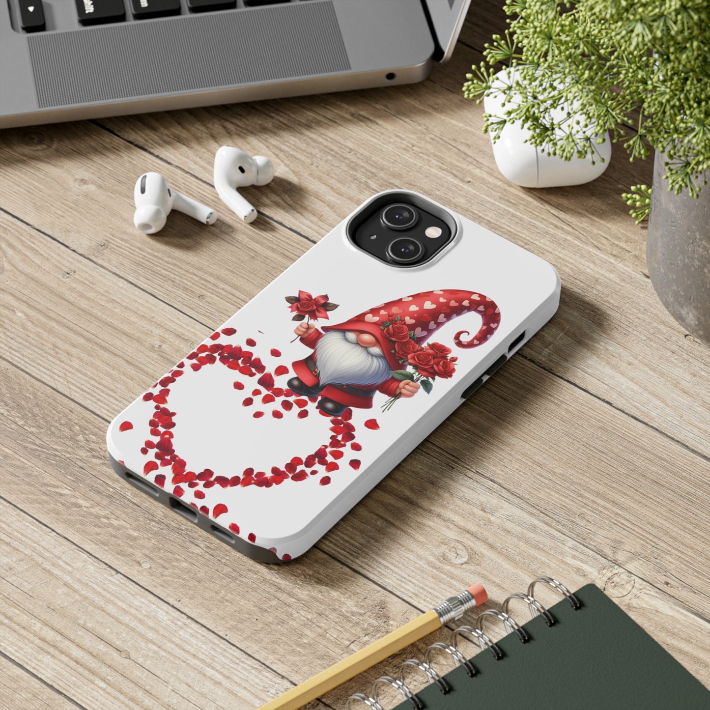 Gnome love/ Tough iPhone Case/ Valentines Day