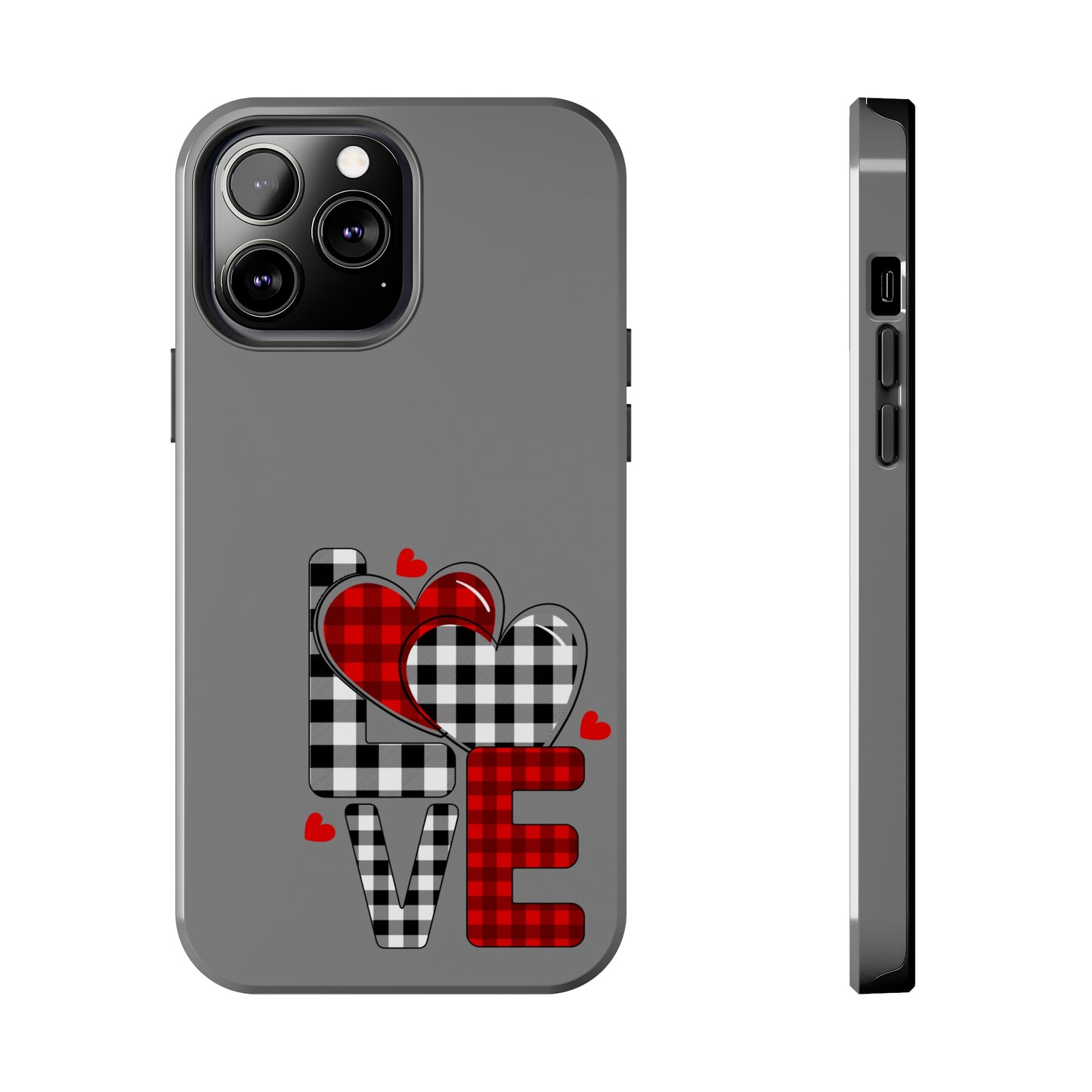 Grey LOVE/ Tough iPhone Case