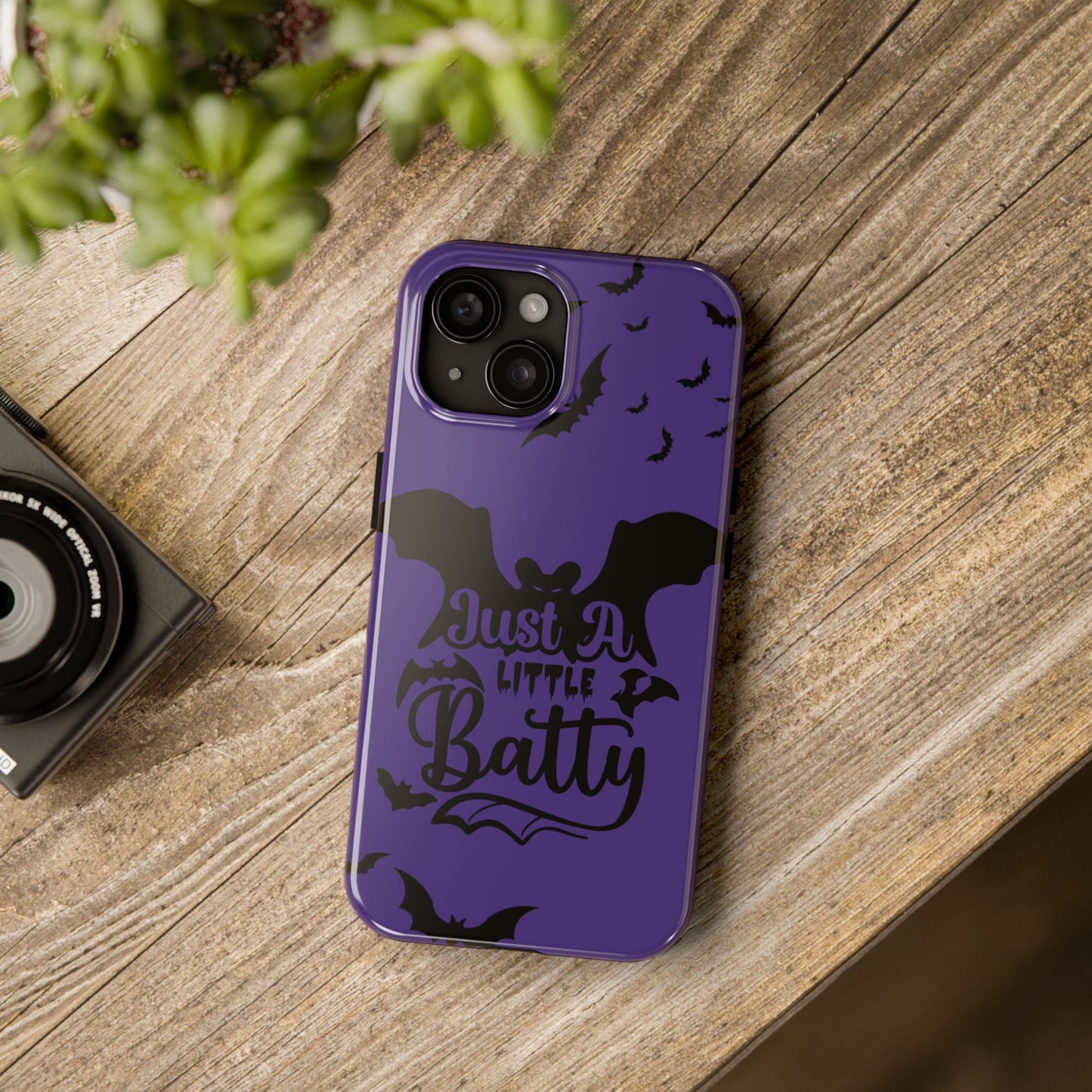 Just a little batty, Halloween Tough Phone Cases