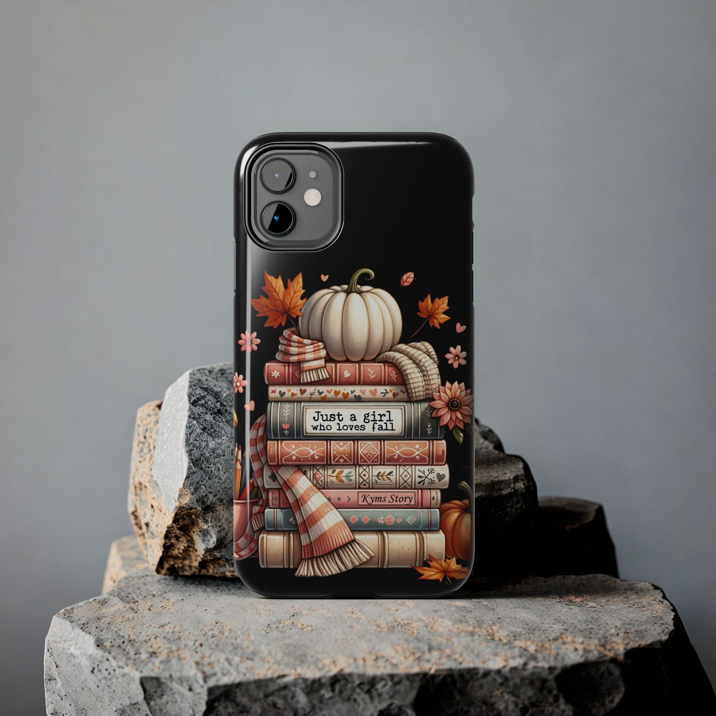 Custom personalized fall/ booklover iPhone case iPhone models 11-15