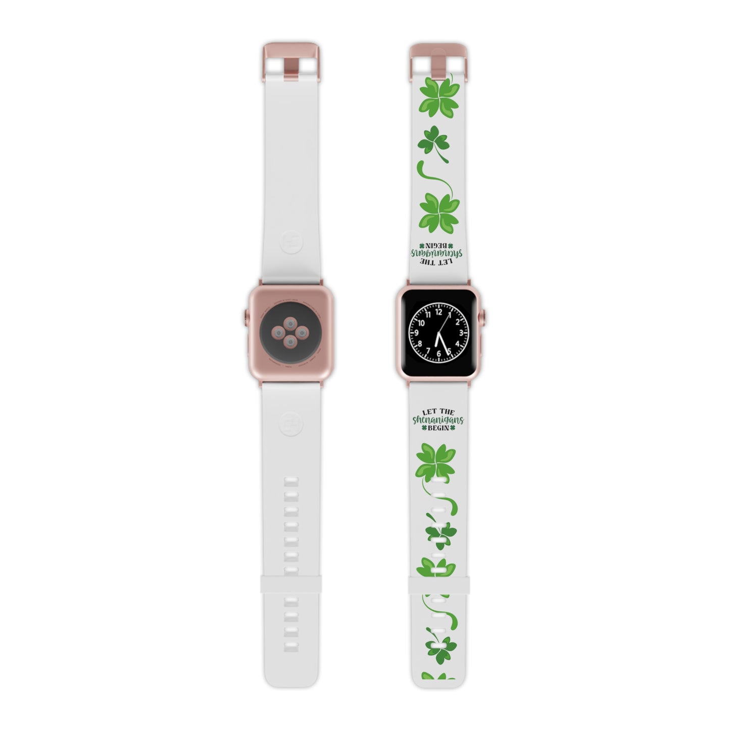 Let the shenanigans begin, shamrock Watch Band for Apple Watch  Series 1-9, SE and Ultra, 38-40mm/ 42-44mm