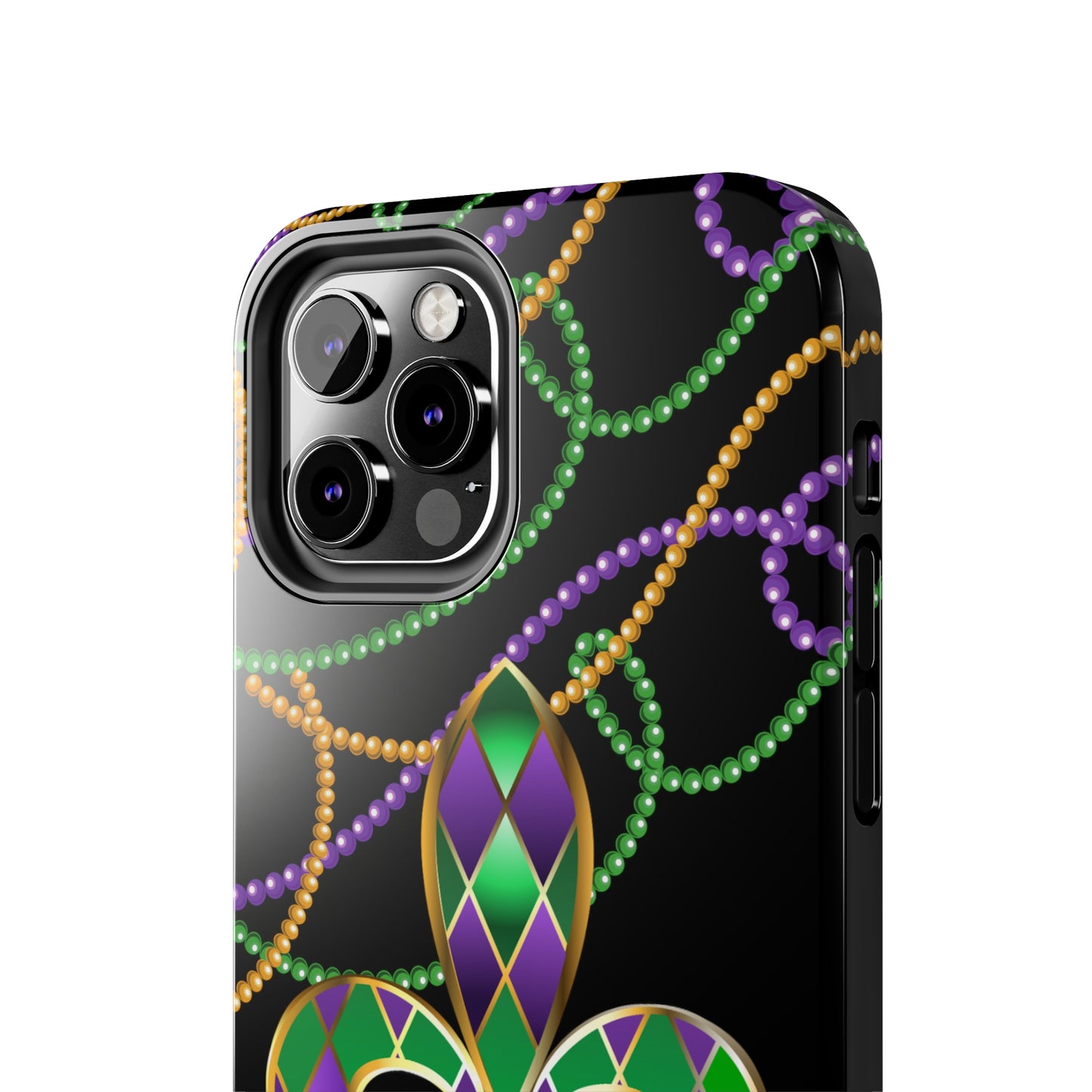 Blacked out Mardi Gras Tough iPhone Case iPhone 15 accessories