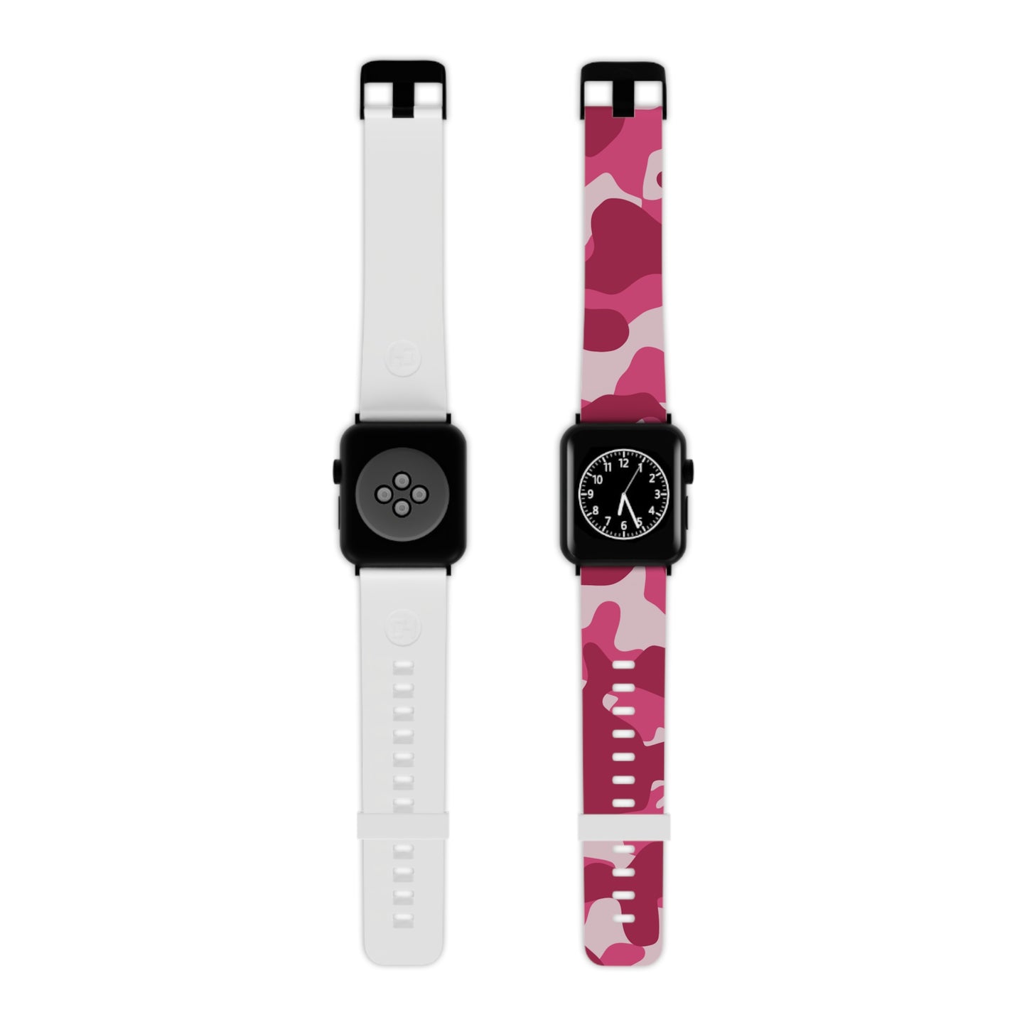 Pink Camo Watch Band for Apple Watch Series 1-9, SE and Ultra, 38-40mm/ 42-44mm