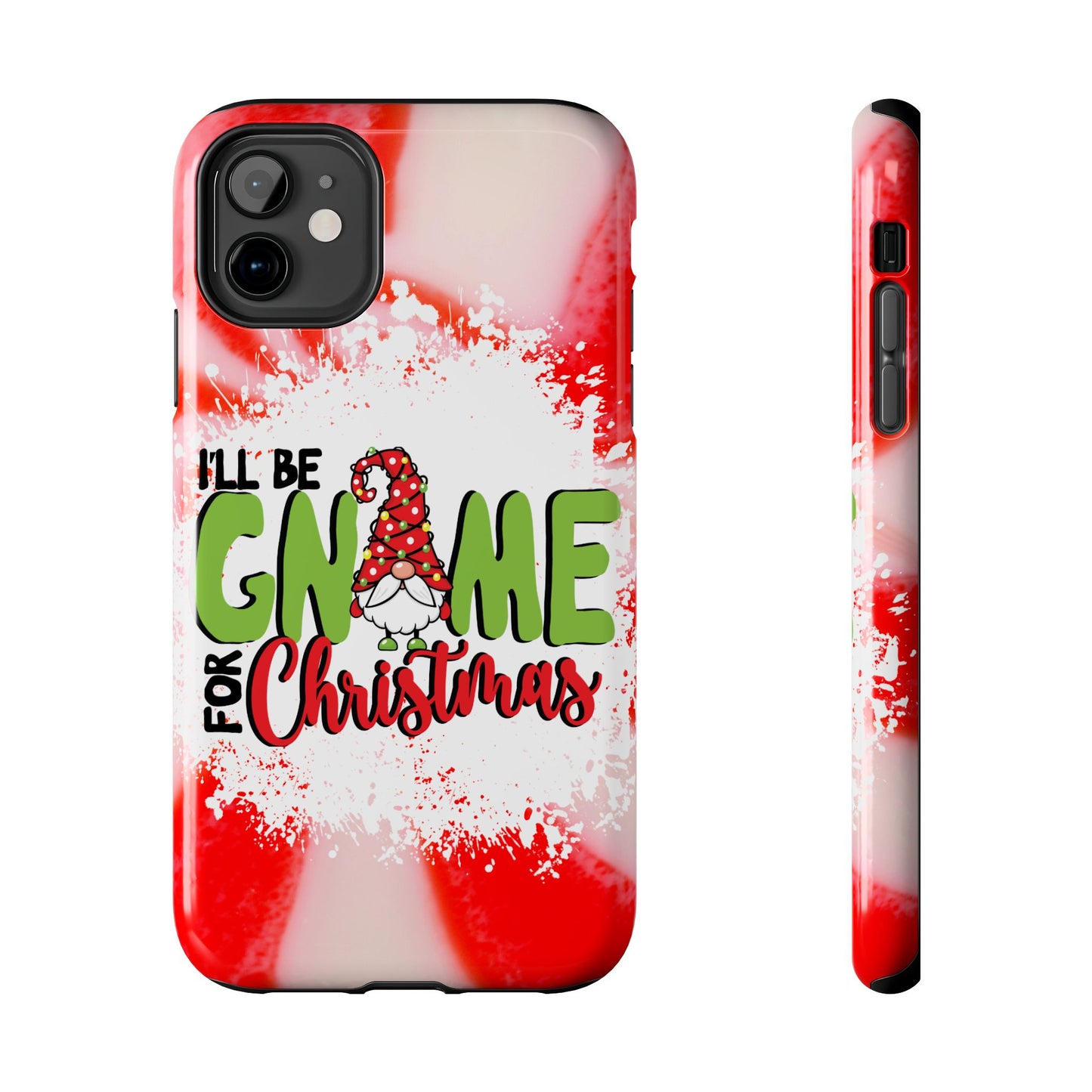 Cute Gnome for Christmas iPhone case. Compatible with iPhone models 11-16 including all mini, plus, pro & pro max. Custom phone case for smartphones. design for Girls, Woman