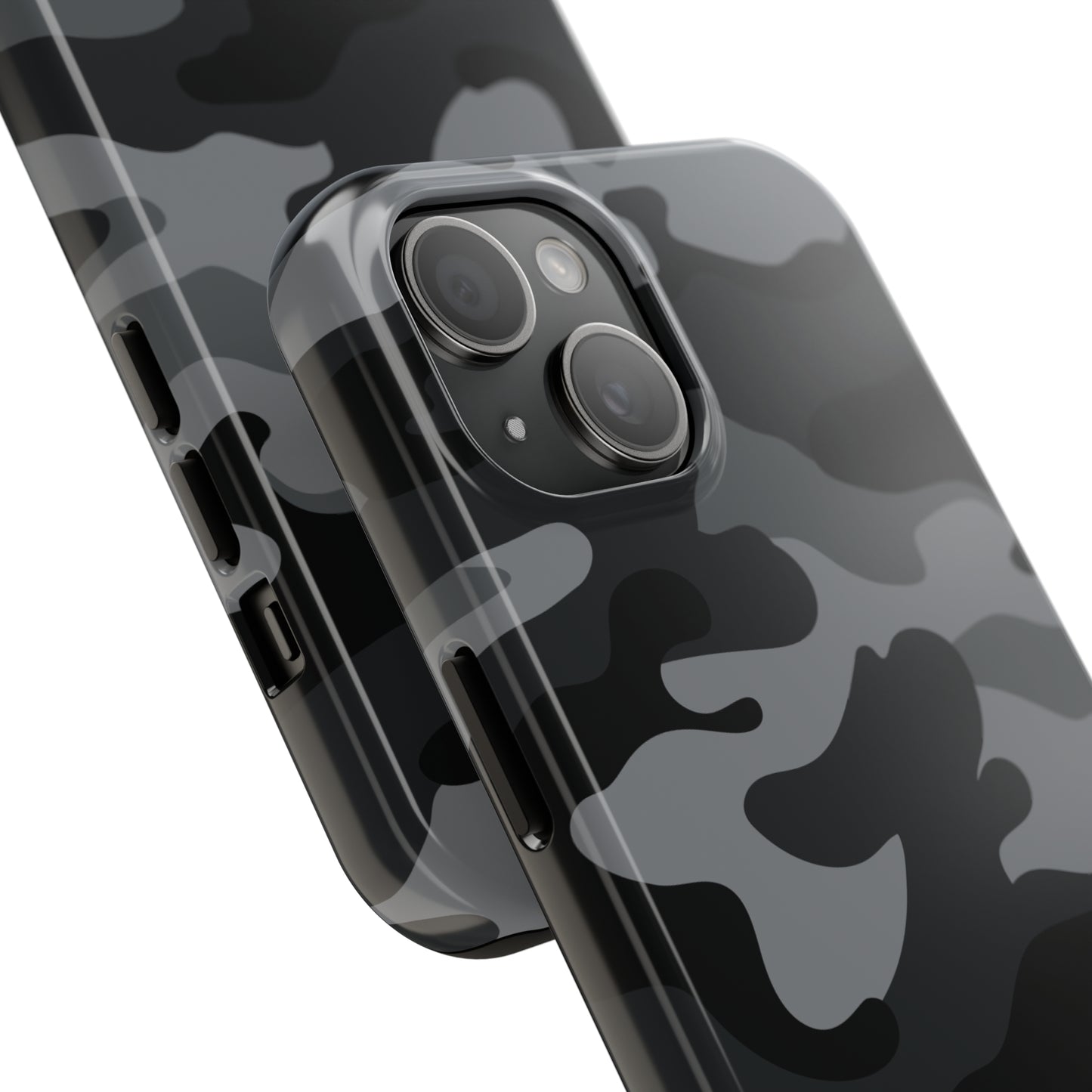 Black & Grey Camo Tough iPhone Case iPhone 15 accessories