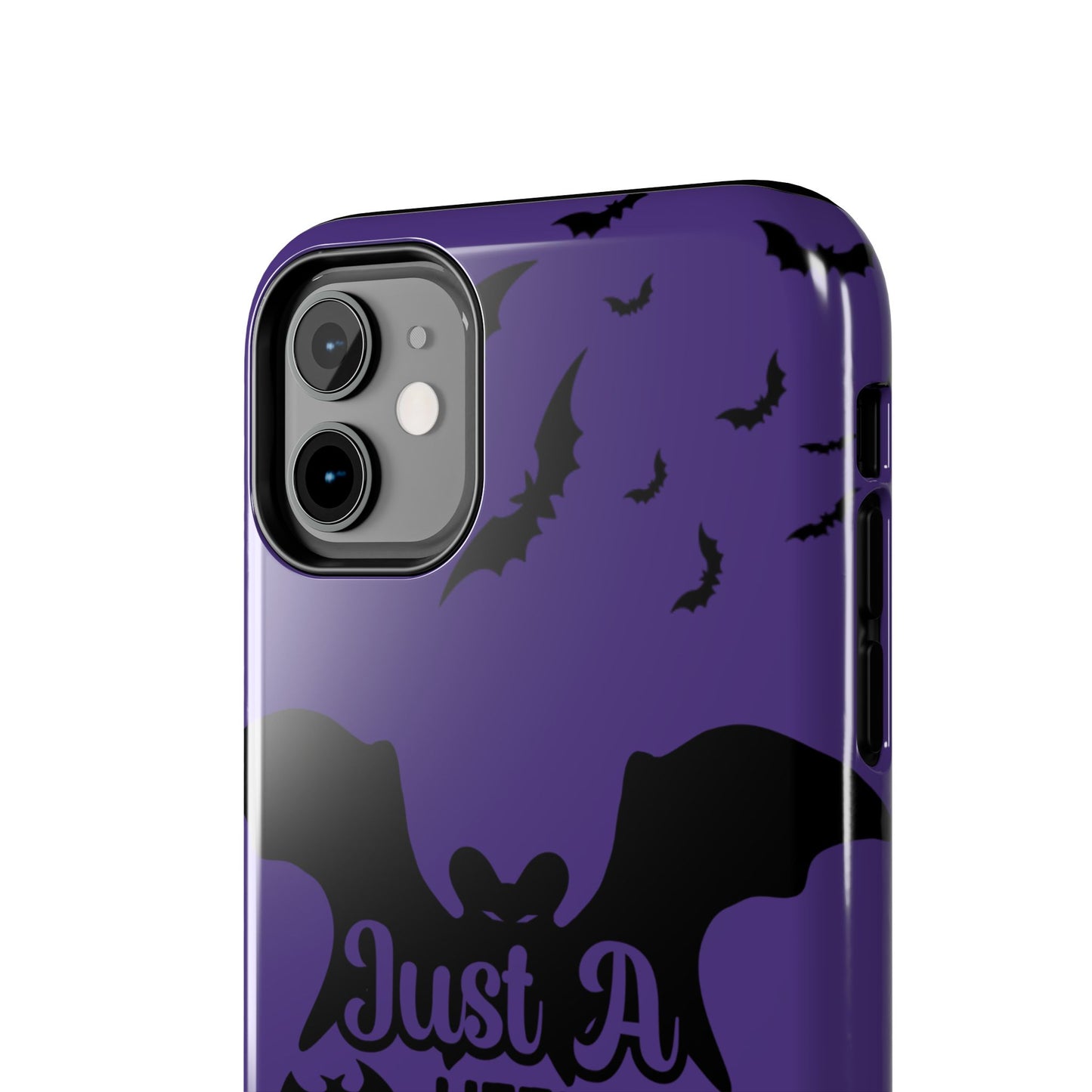 Just a little batty, Halloween Tough Phone Cases