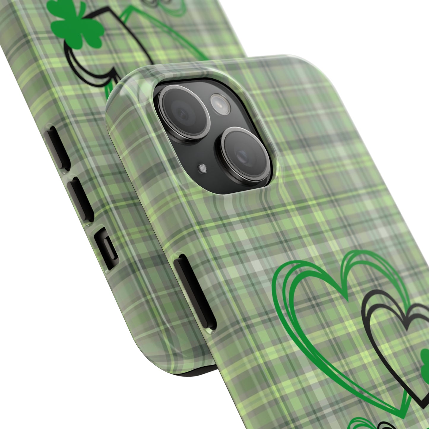 Plaid Shamrocks & Hearts Tough iPhone Case iPhone accessories