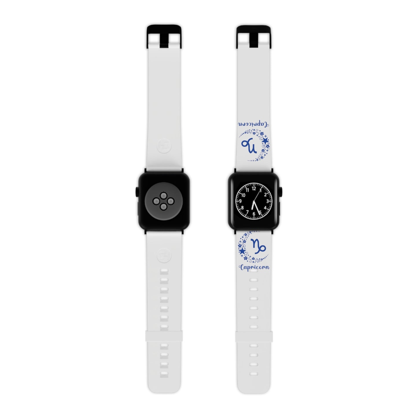 Blue Capricorn moon Watch Band for Apple Watch Series 1-9, SE and Ultra, 38-40mm/ 42-44mm