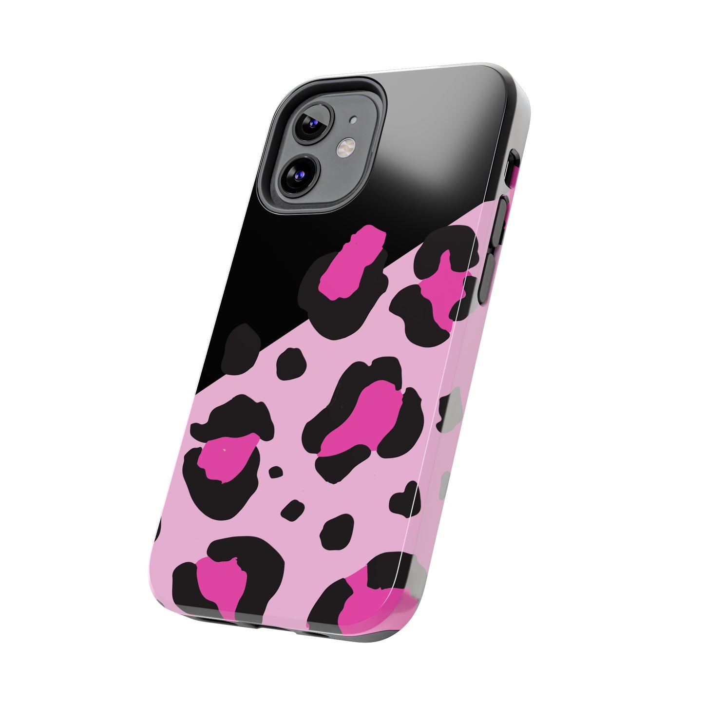 pink & black leopard print Tough Phone Cases iPhone 14 pro max accessories