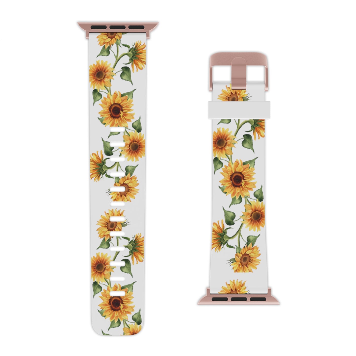 Vined sunflowers Watch Band for Apple Watch Series 1-9, SE and Ultra, 38-40mm/ 42-44mm